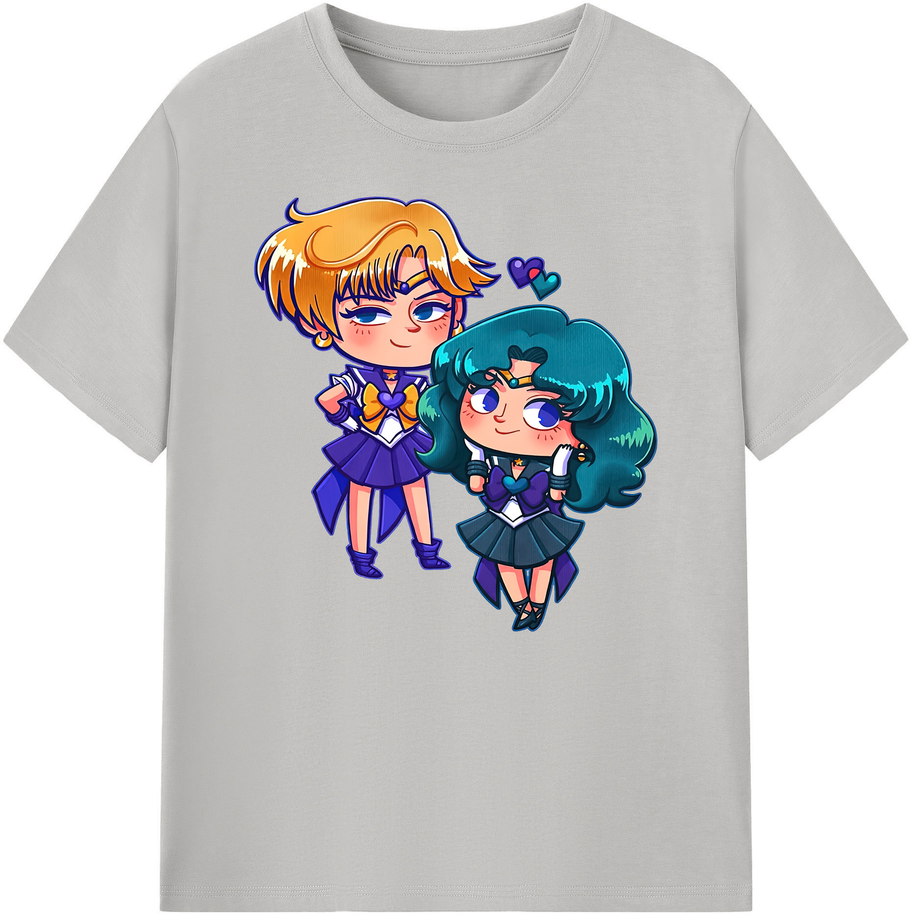 （画像用） 美少女戦士セーラームーン 天王はるか Sailor Moon Tenoh Haruka 綿100％ メンズ半袖Tシャツ｜肌触りやわらか＆通気性