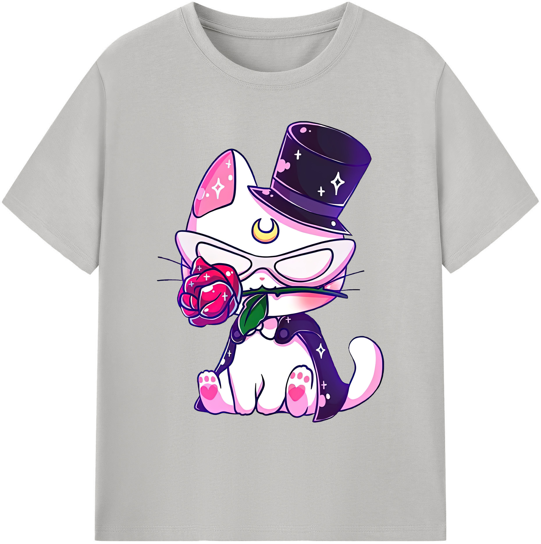 （画像用） 美少女戦士セーラームーン Sailor Moon 綿100％ メンズ半袖Tシャツ｜肌触りやわらか＆通気性