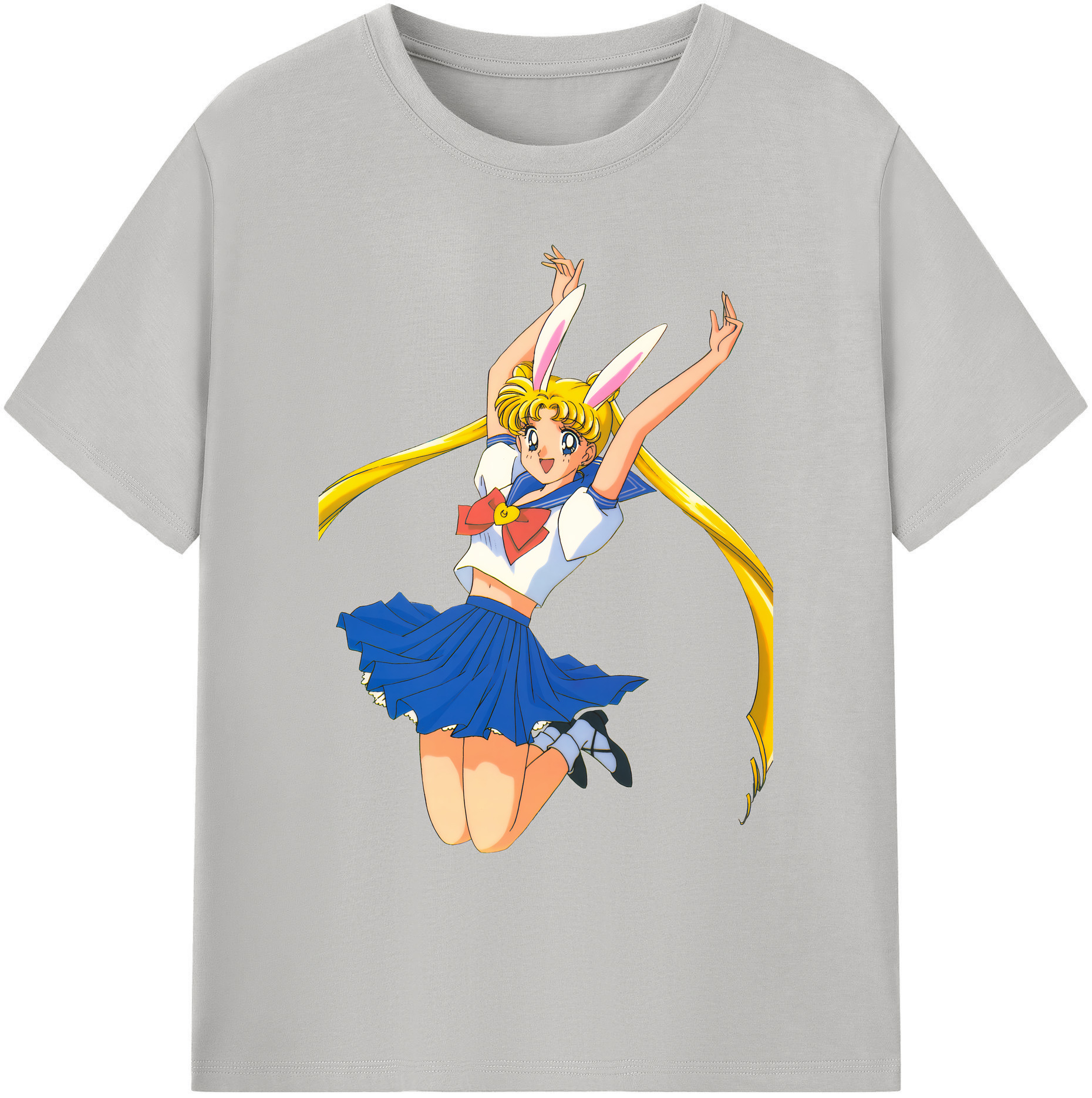（画像用） 美少女戦士セーラームーン 愛野 美奈子 あいの みなこ Sailor Moon Aino Minako 綿100％ メンズ半袖Tシャツ｜肌触りやわらか＆通気性