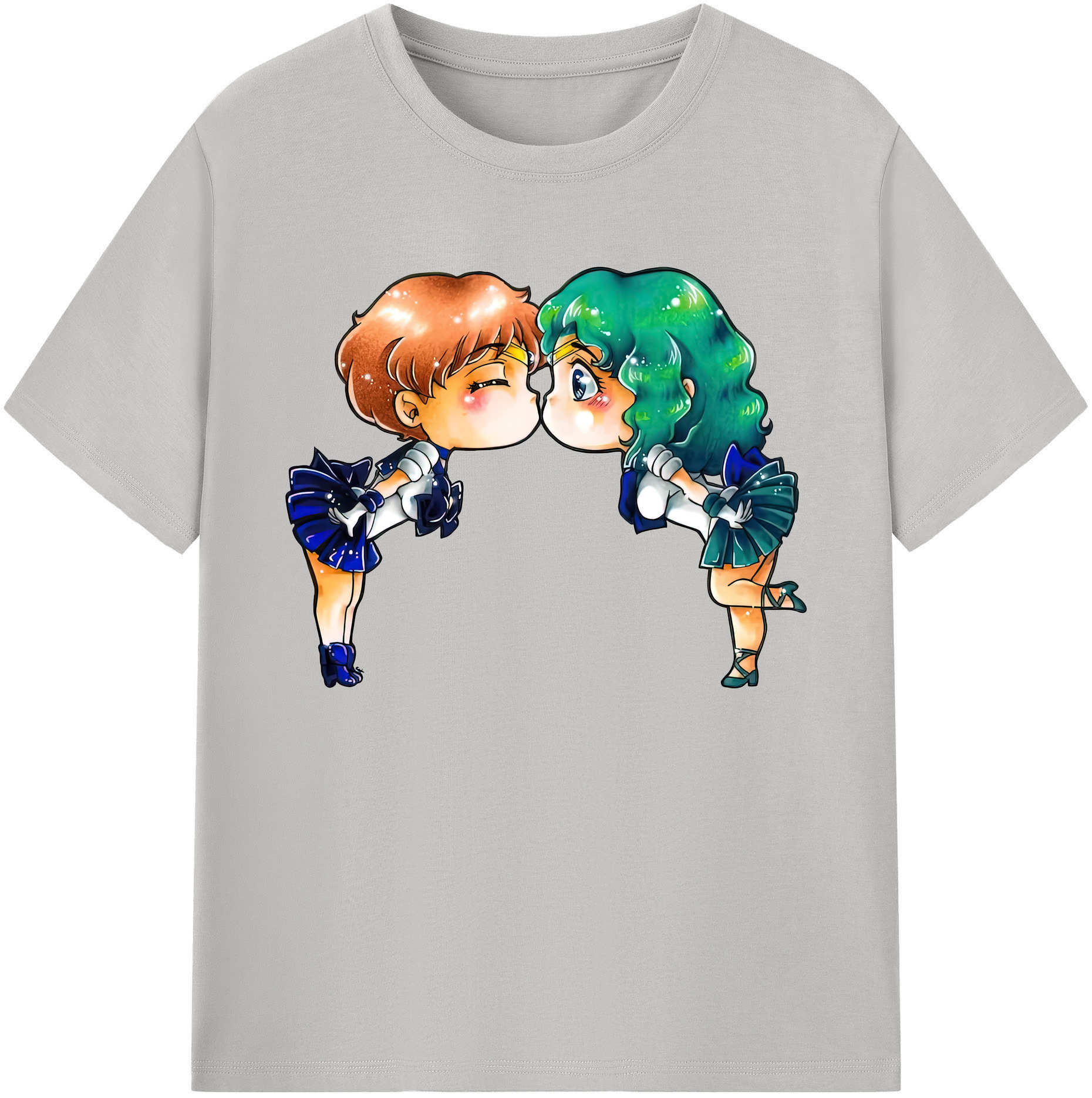 （画像用） 美少女戦士セーラームーン 天王はるか Sailor Moon Tenoh Haruka 綿100％ メンズ半袖Tシャツ｜肌触りやわらか＆通気性