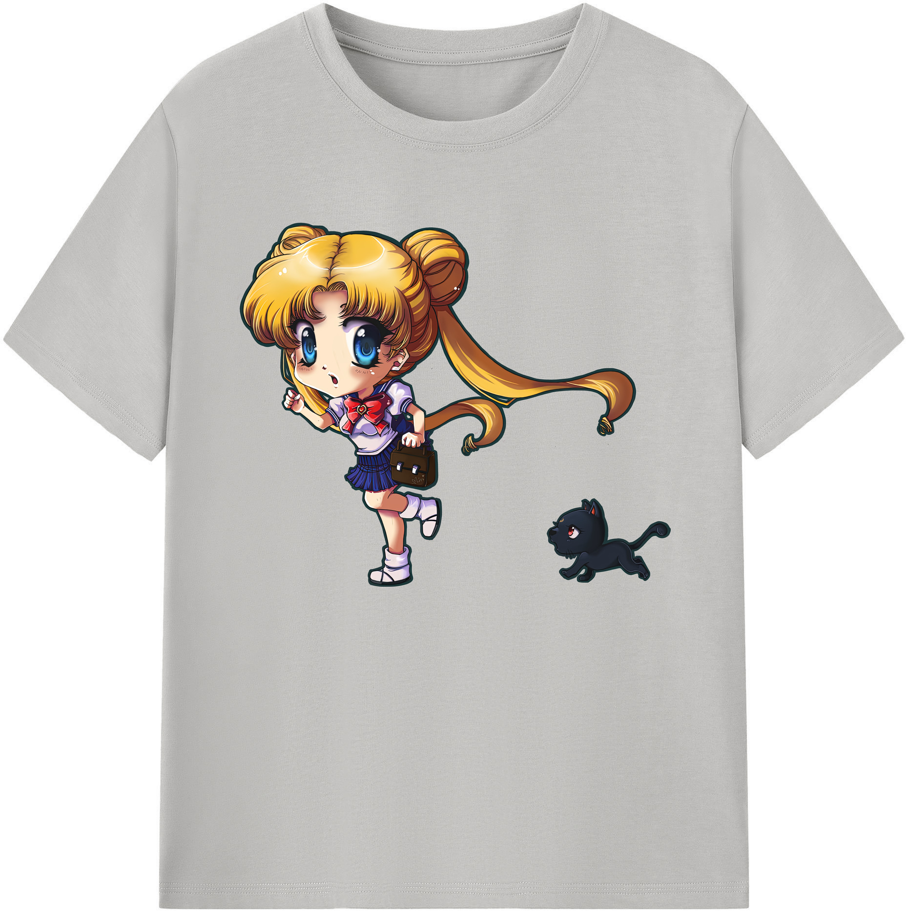（画像用） 美少女戦士セーラームーン 愛野 美奈子 あいの みなこ Sailor Moon Aino Minako 綿100％ メンズ半袖Tシャツ｜肌触りやわらか＆通気性