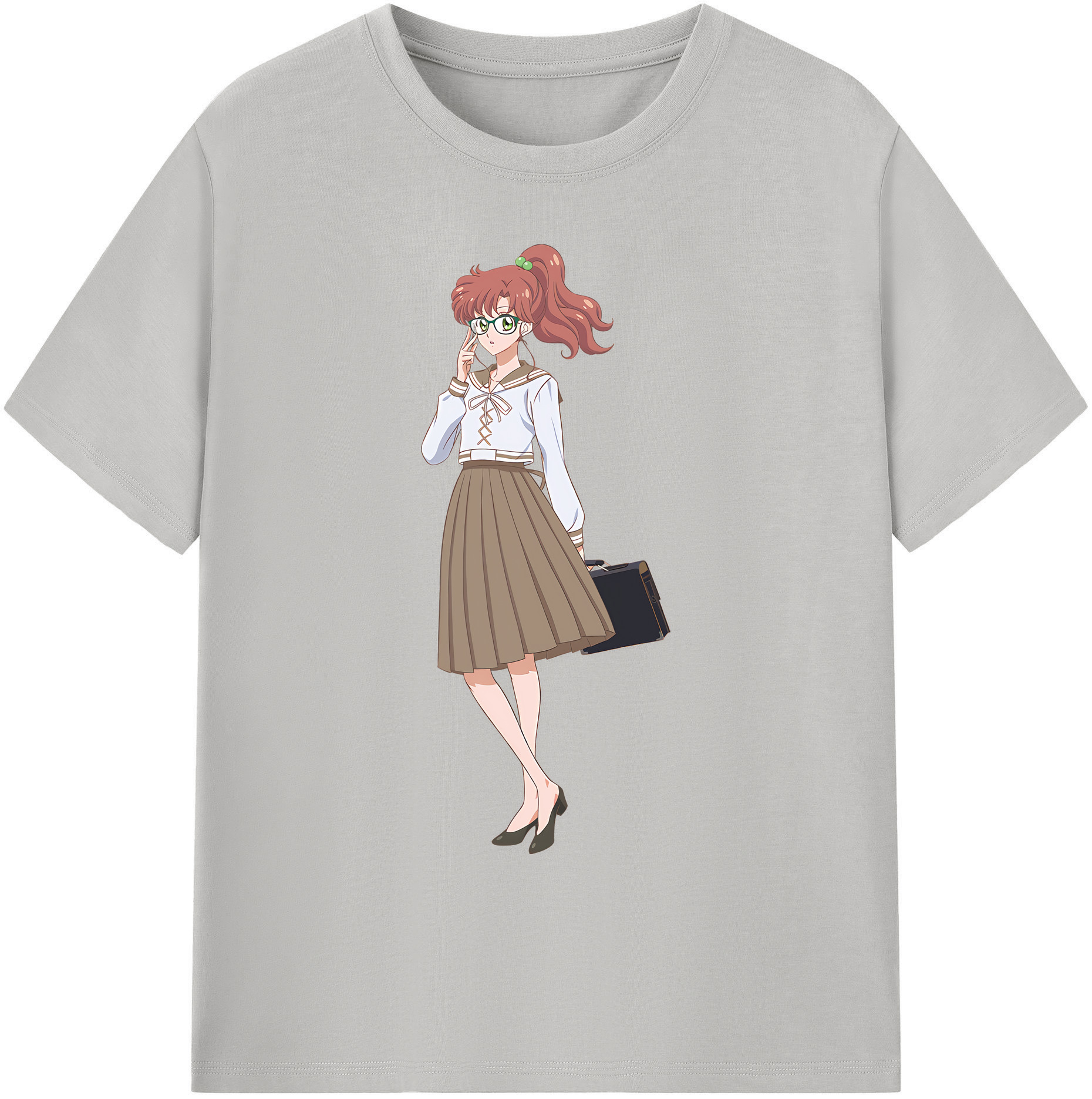 （画像用） 美少女戦士セーラームーン 木野 まこと きの まこと Sailor Moon Kino Makoto （セーラージュピター；Sailor Jupiter） 綿100％ メンズ半袖Tシャツ｜肌触りやわらか＆通気性