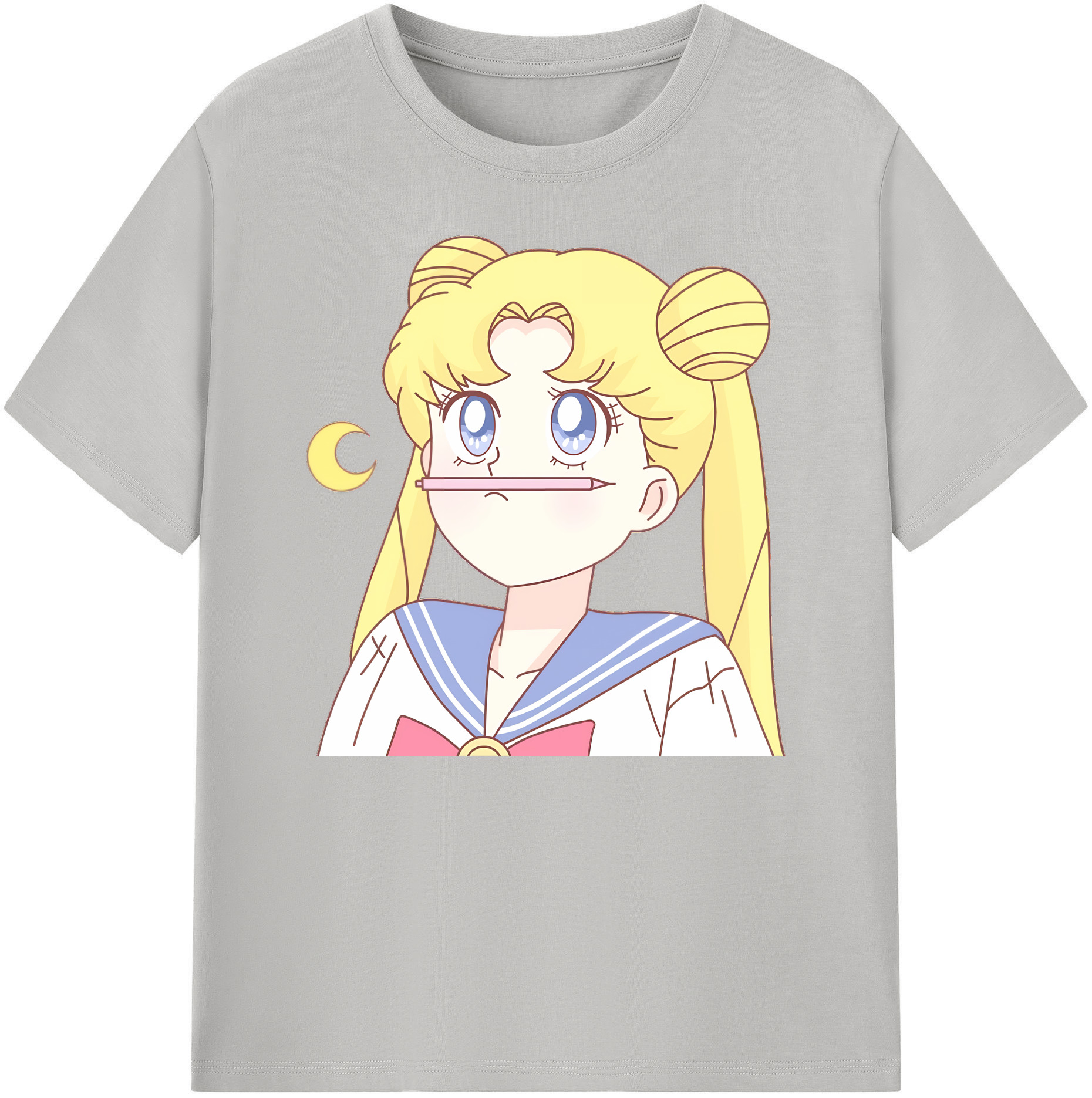 （画像用） 美少女戦士セーラームーン 愛野 美奈子 あいの みなこ Sailor Moon Aino Minako 綿100％ メンズ半袖Tシャツ｜肌触りやわらか＆通気性