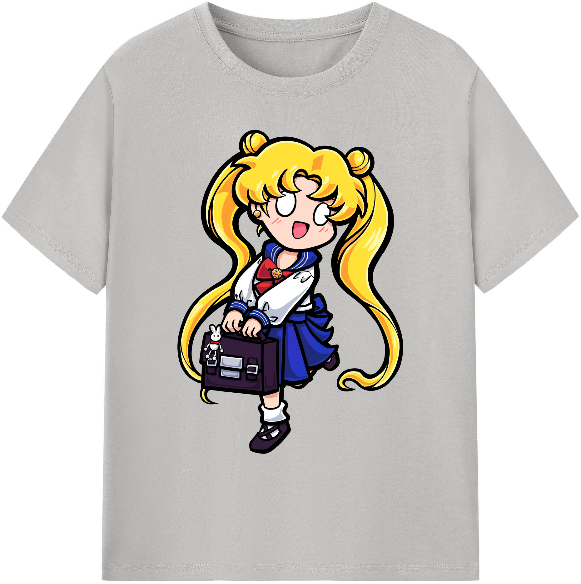 （画像用） 美少女戦士セーラームーン 愛野 美奈子 あいの みなこ Sailor Moon Aino Minako 綿100％ メンズ半袖Tシャツ｜肌触りやわらか＆通気性