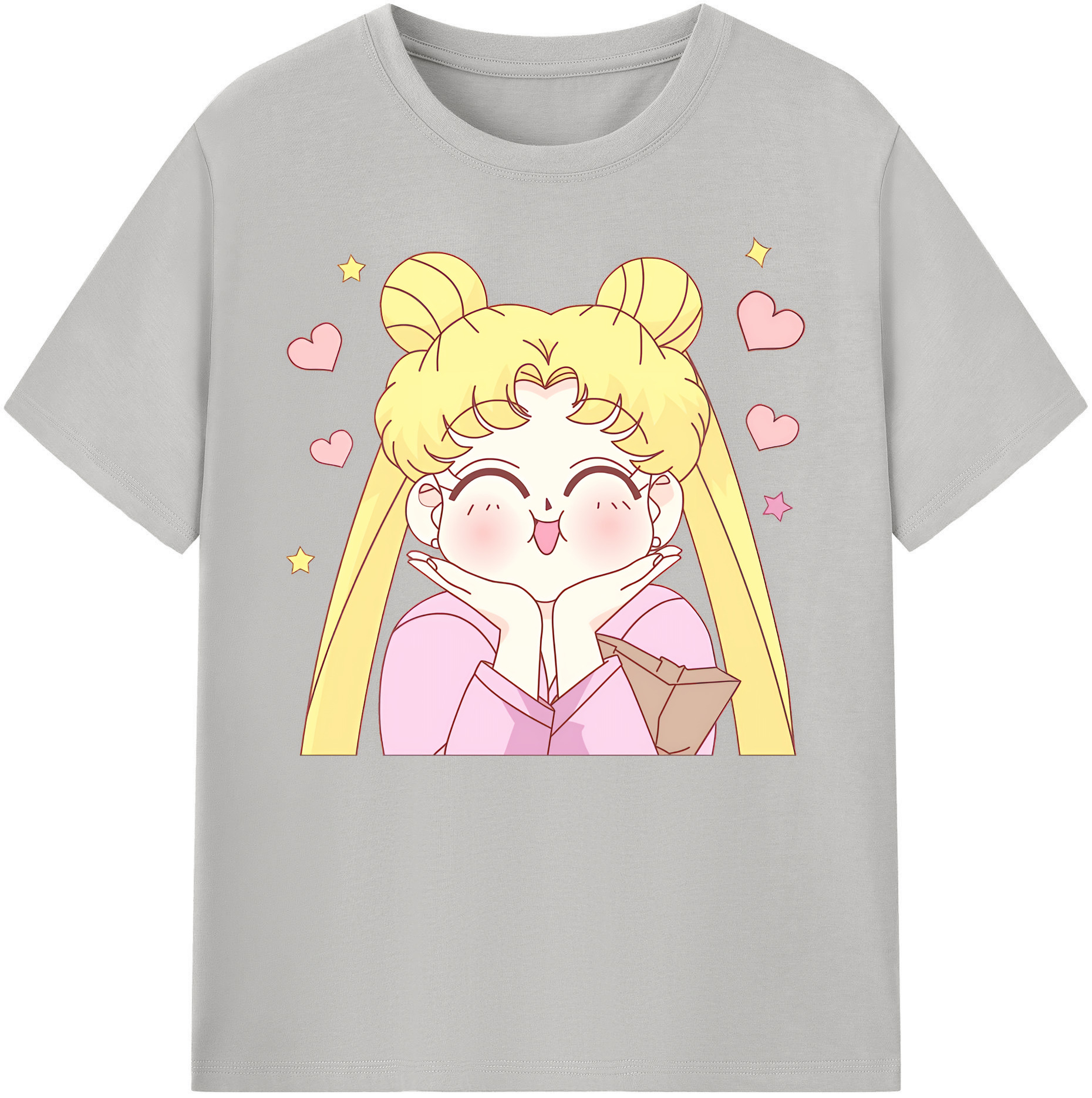 （画像用） 美少女戦士セーラームーン 愛野 美奈子 あいの みなこ Sailor Moon Aino Minako 綿100％ メンズ半袖Tシャツ｜肌触りやわらか＆通気性