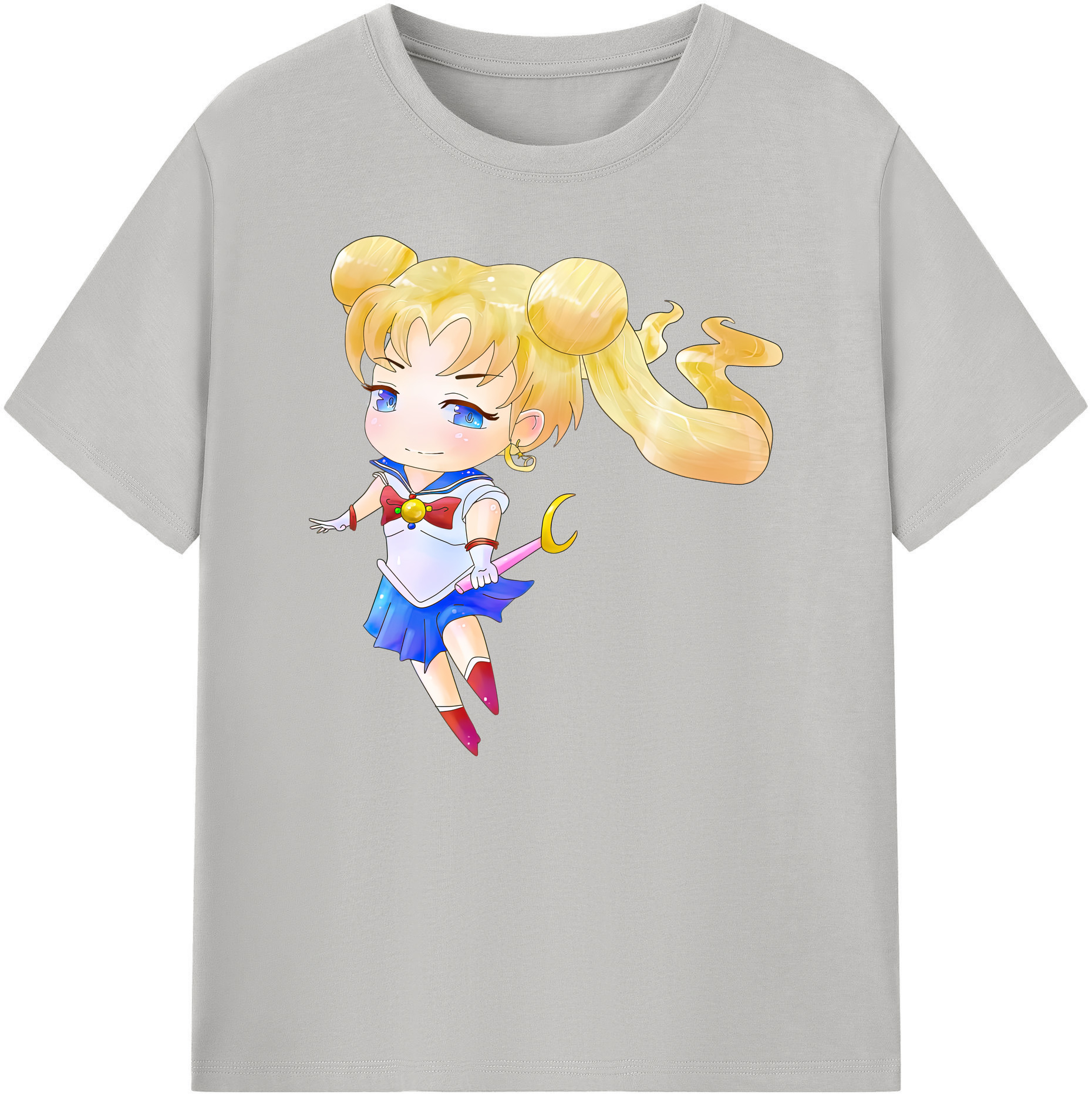（画像用） 美少女戦士セーラームーン 愛野 美奈子 あいの みなこ Sailor Moon Aino Minako 綿100％ メンズ半袖Tシャツ｜肌触りやわらか＆通気性