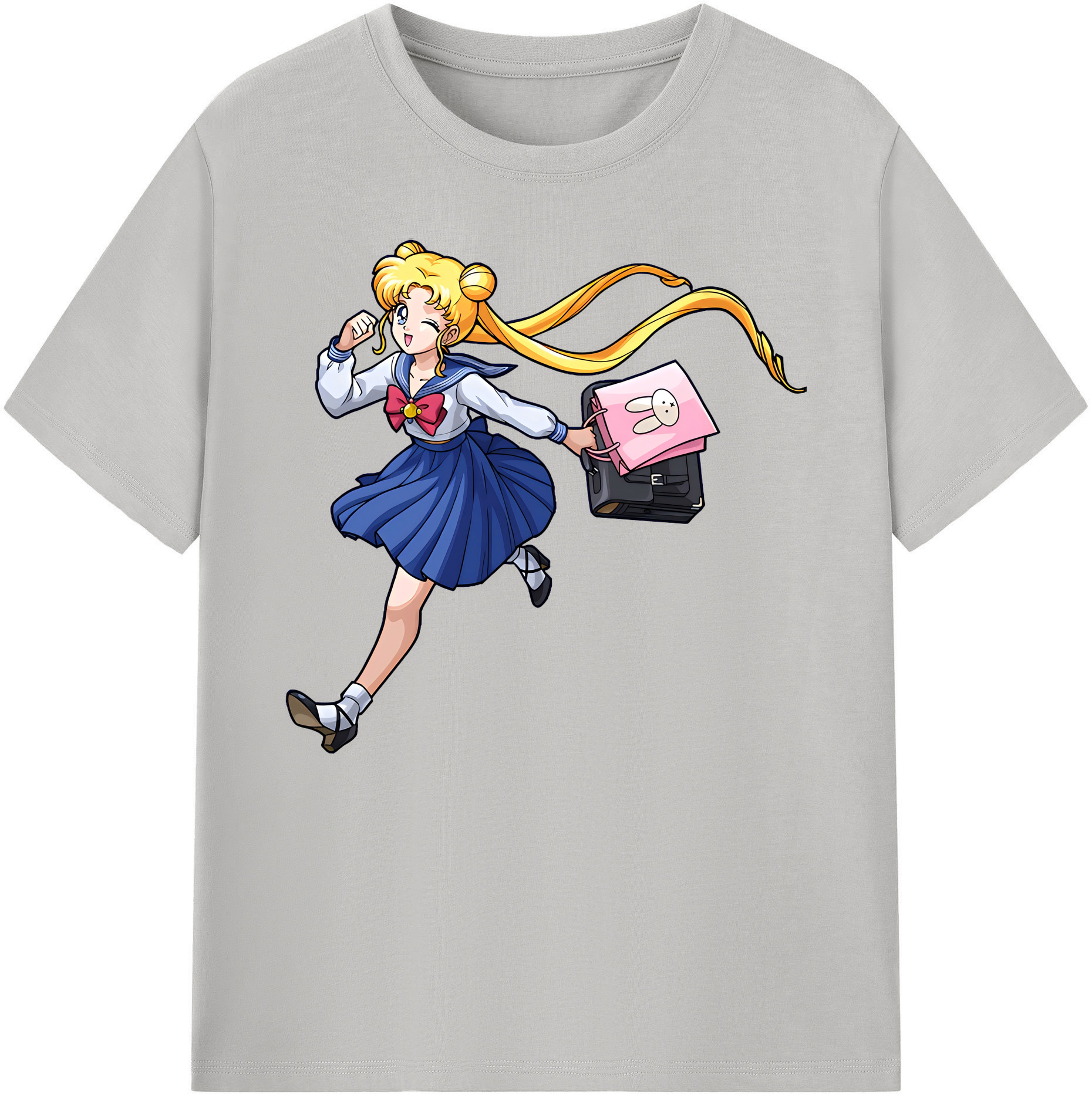 （画像用） 美少女戦士セーラームーン 愛野 美奈子 あいの みなこ Sailor Moon Aino Minako 綿100％ メンズ半袖Tシャツ｜肌触りやわらか＆通気性