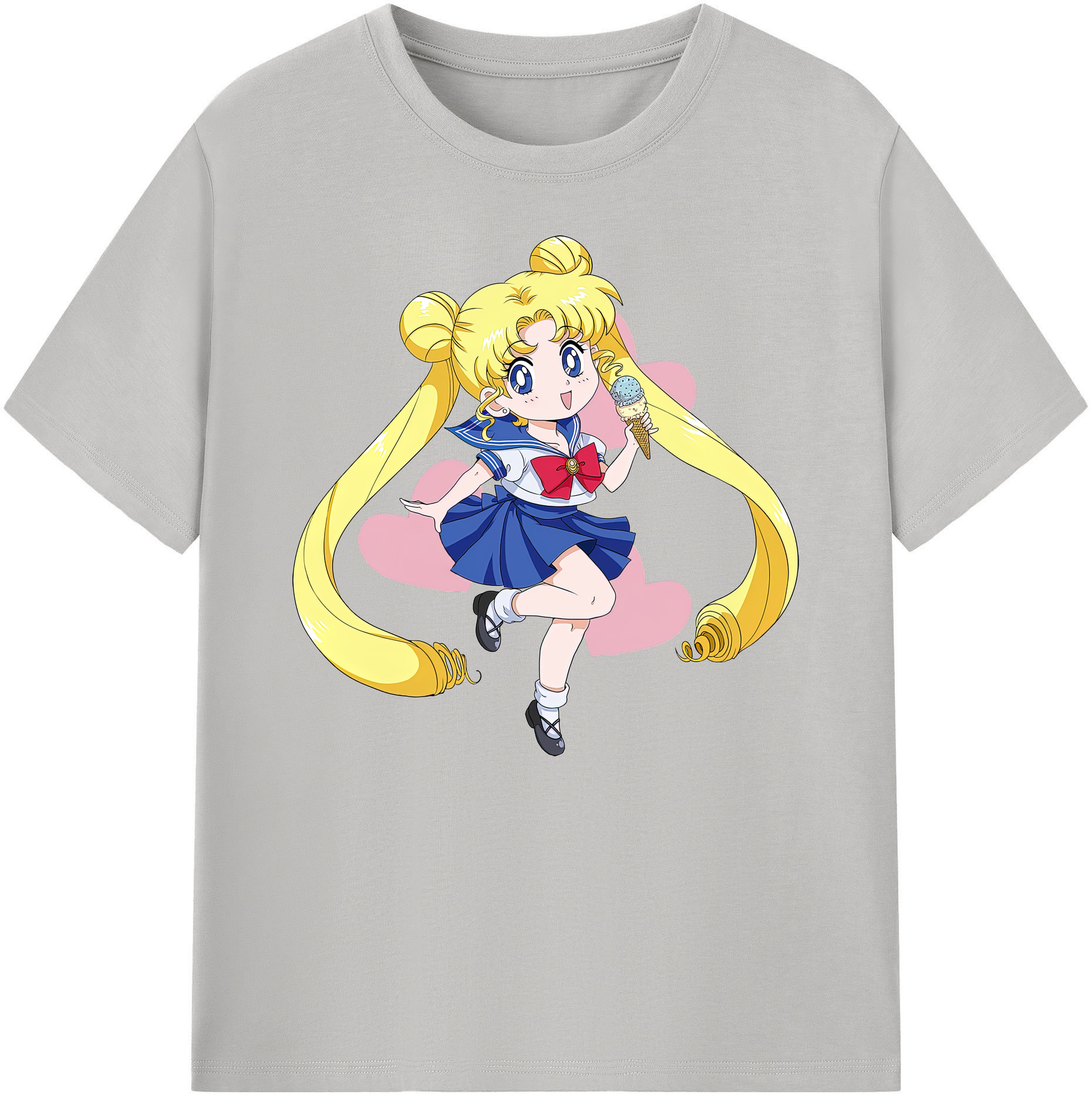 （画像用） 美少女戦士セーラームーン 愛野 美奈子 あいの みなこ Sailor Moon Aino Minako 綿100％ メンズ半袖Tシャツ｜肌触りやわらか＆通気性