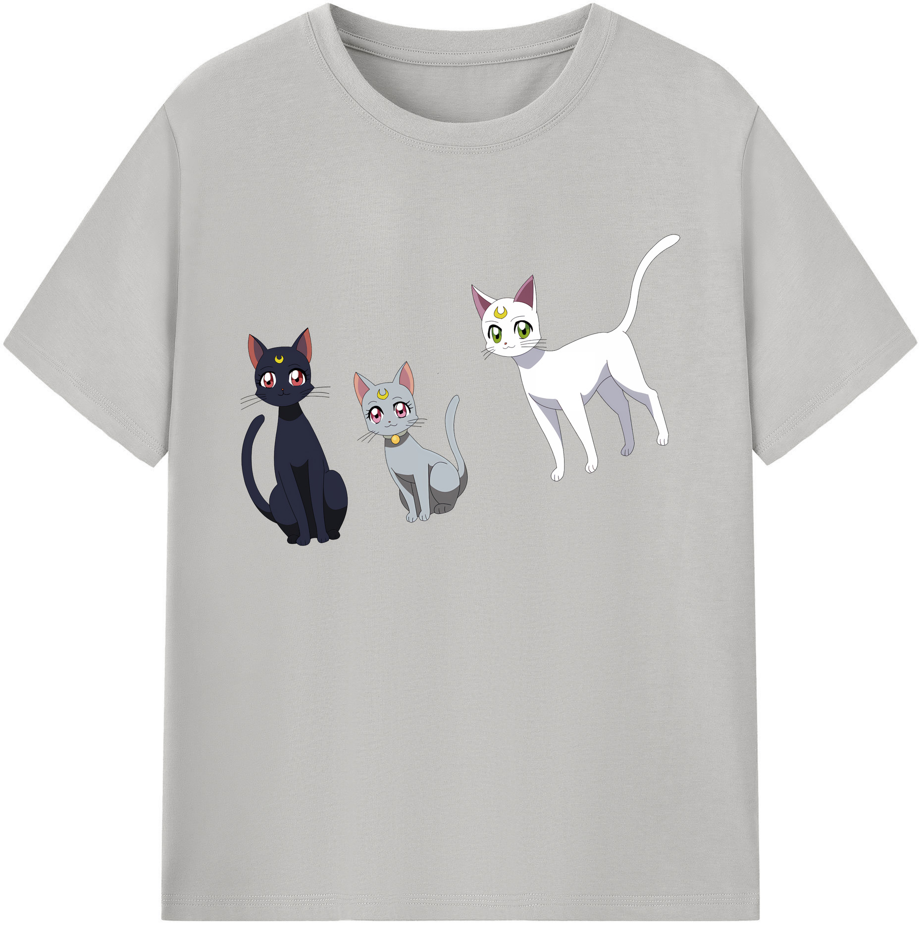 （画像用） 美少女戦士セーラームーン Sailor Moon 綿100％ メンズ半袖Tシャツ｜肌触りやわらか＆通気性