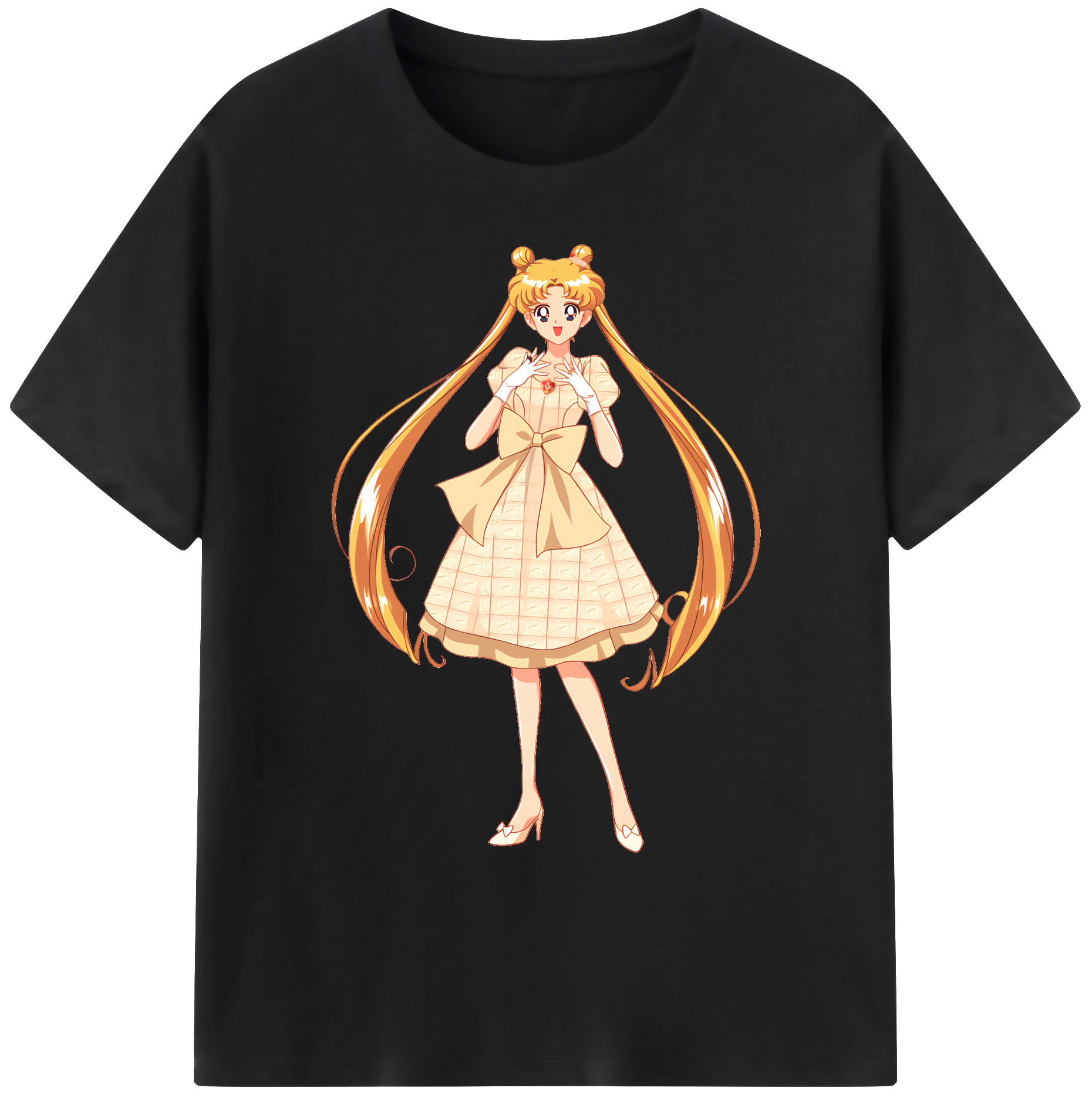 （画像用） 美少女戦士セーラームーン 愛野 美奈子 あいの みなこ Sailor Moon Aino Minako 綿100％ メンズ半袖Tシャツ｜肌触りやわらか＆通気性