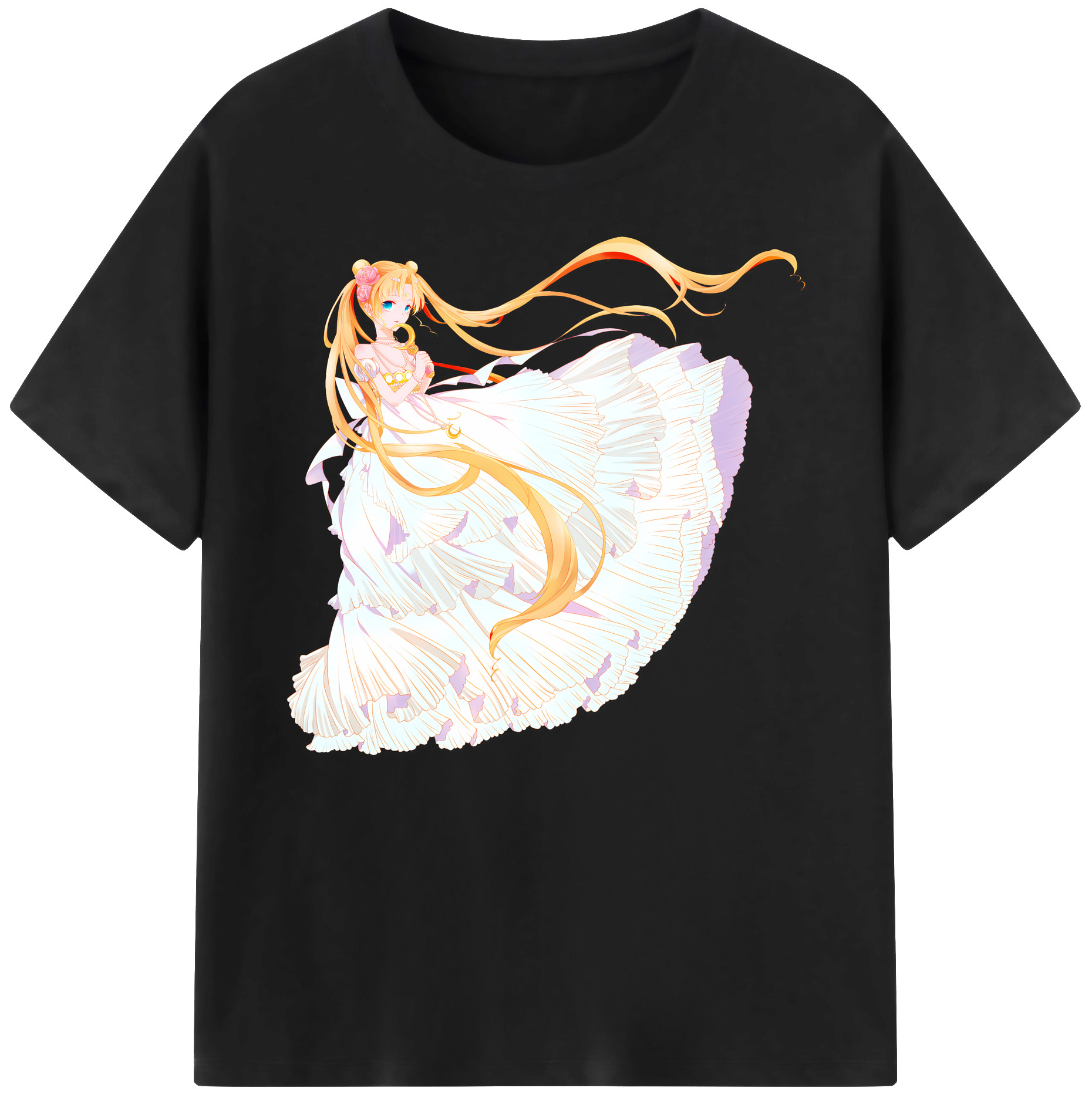 （画像用） 美少女戦士セーラームーン 愛野 美奈子 あいの みなこ Sailor Moon Aino Minako 綿100％ メンズ半袖Tシャツ｜肌触りやわらか＆通気性