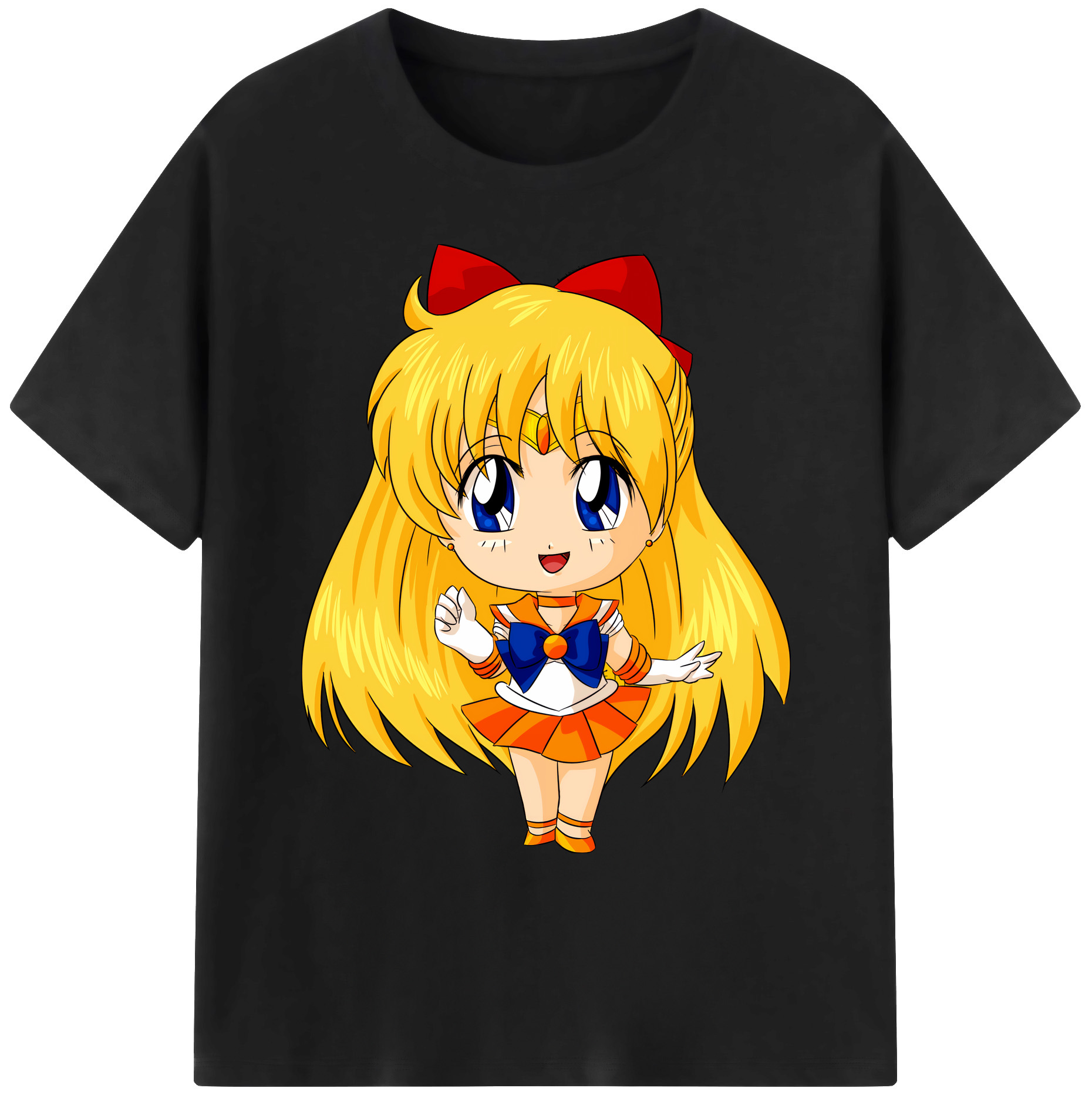 （画像用） 美少女戦士セーラームーン 愛野 美奈子 あいの みなこ Sailor Moon Aino Minako 綿100％ メンズ半袖Tシャツ｜肌触りやわらか＆通気性