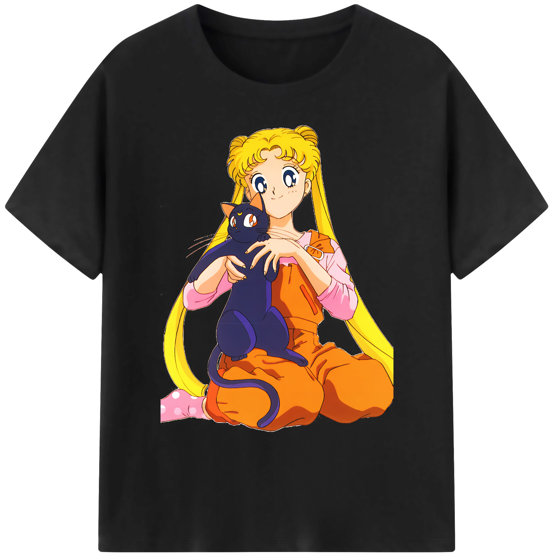 （画像用） 美少女戦士セーラームーン 愛野 美奈子 あいの みなこ Sailor Moon Aino Minako 綿100％ メンズ半袖Tシャツ｜肌触りやわらか＆通気性