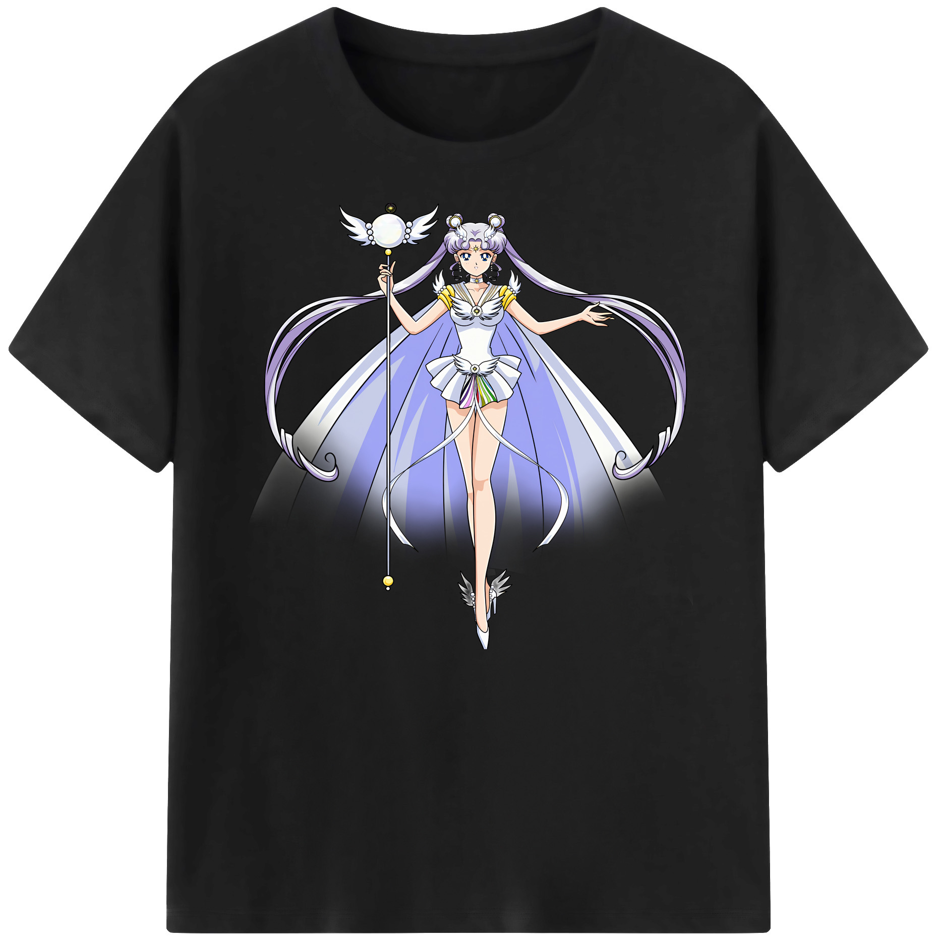（画像用） 美少女戦士セーラームーン 月野 うさぎ つきの うさぎ Sailor Moon Tsukino Usagi 綿100％ メンズ半袖Tシャツ｜肌触りやわらか＆通気性