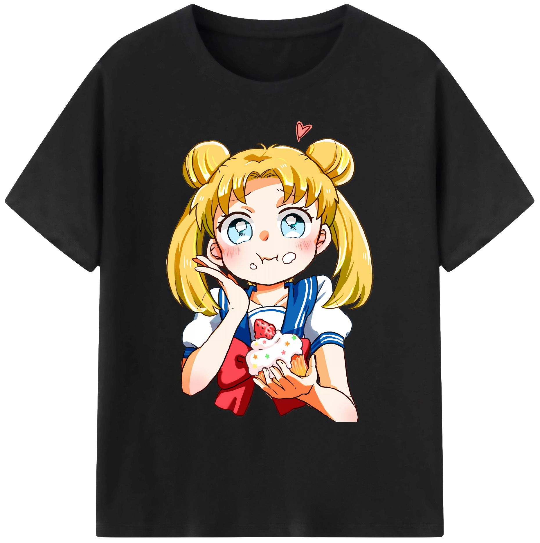 （画像用） 美少女戦士セーラームーン 愛野 美奈子 あいの みなこ Sailor Moon Aino Minako 綿100％ メンズ半袖Tシャツ｜肌触りやわらか＆通気性