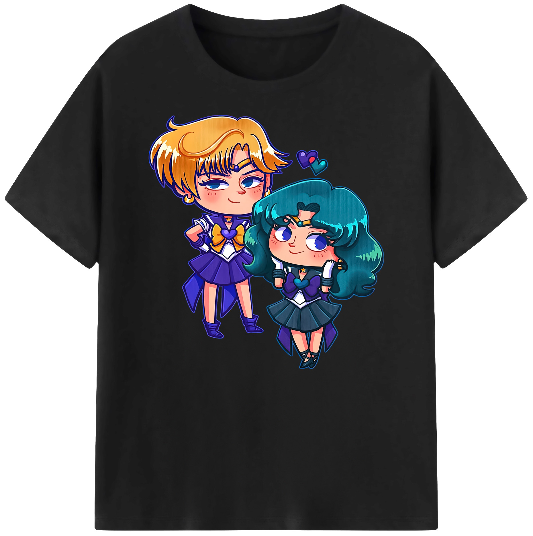 （画像用） 美少女戦士セーラームーン 天王はるか Sailor Moon Tenoh Haruka 綿100％ メンズ半袖Tシャツ｜肌触りやわらか＆通気性