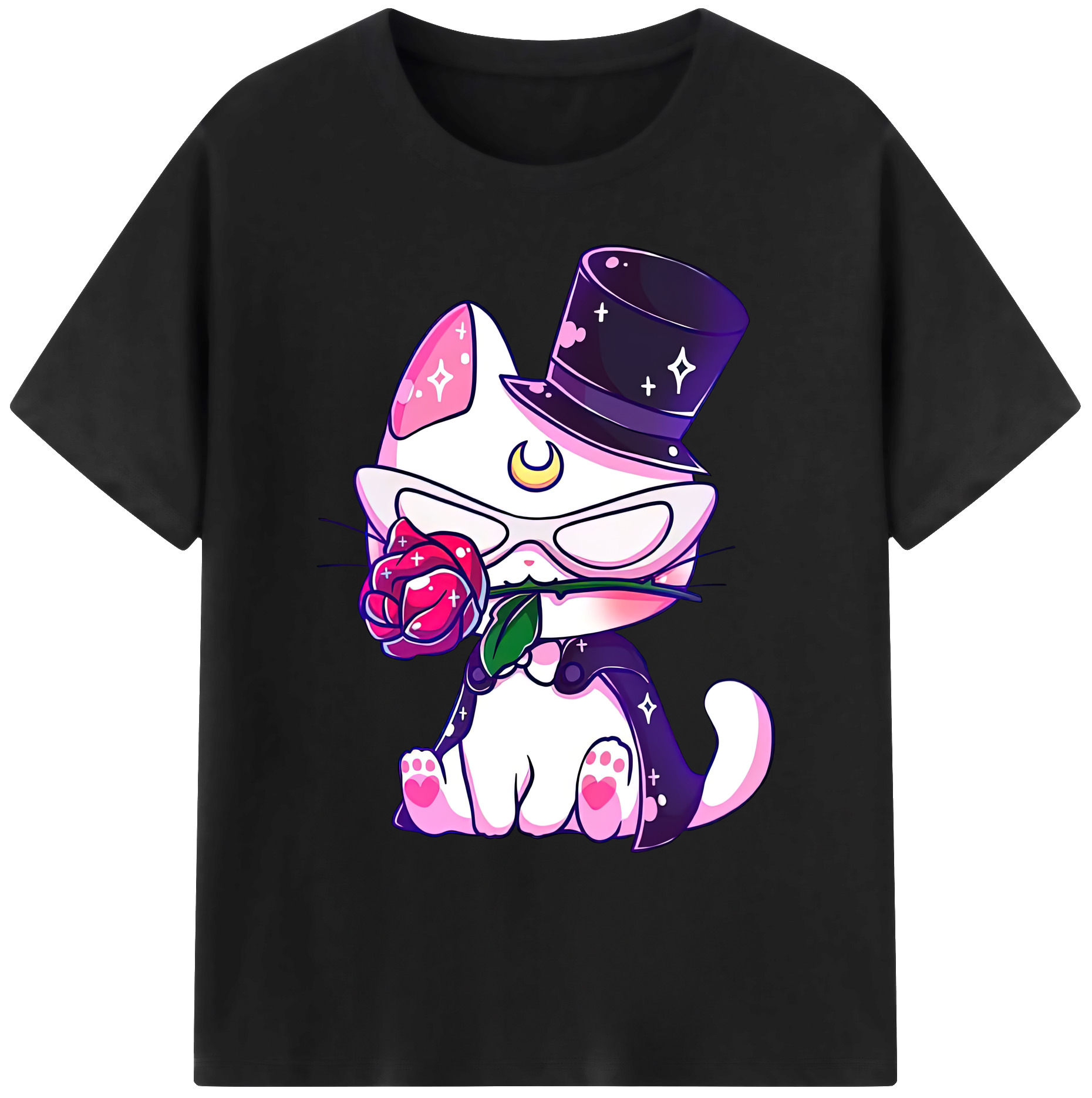 （画像用） 美少女戦士セーラームーン Sailor Moon 綿100％ メンズ半袖Tシャツ｜肌触りやわらか＆通気性