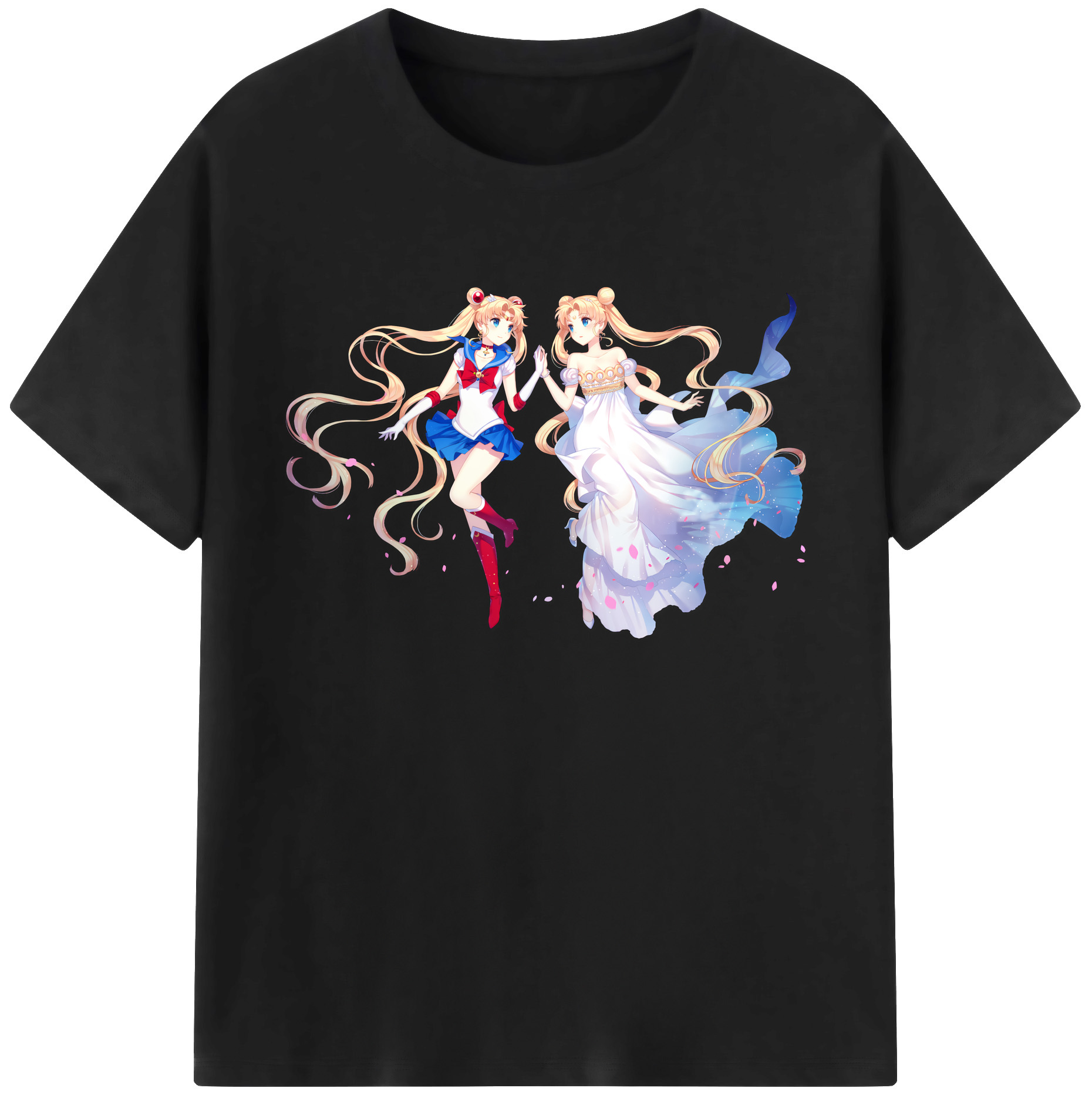 （画像用） 美少女戦士セーラームーン 月野 うさぎ つきの うさぎ Sailor Moon Tsukino Usagi 綿100％ メンズ半袖Tシャツ｜肌触りやわらか＆通気性