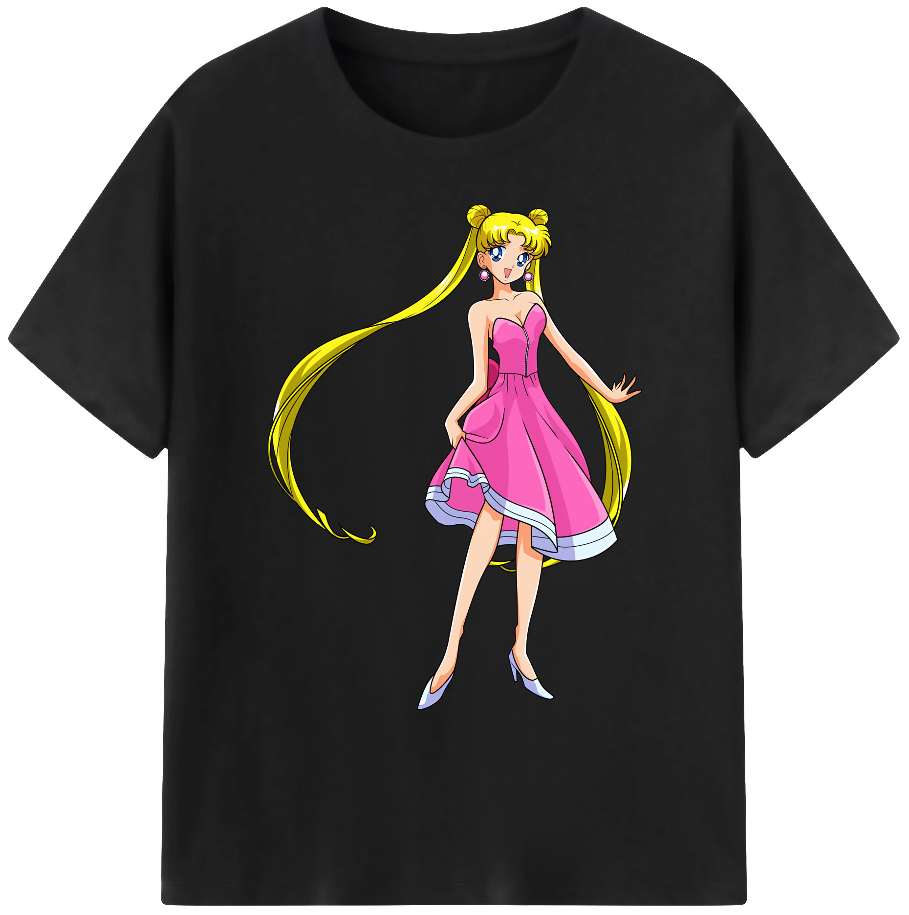 （画像用） 美少女戦士セーラームーン 愛野 美奈子 あいの みなこ Sailor Moon Aino Minako 綿100％ メンズ半袖Tシャツ｜肌触りやわらか＆通気性