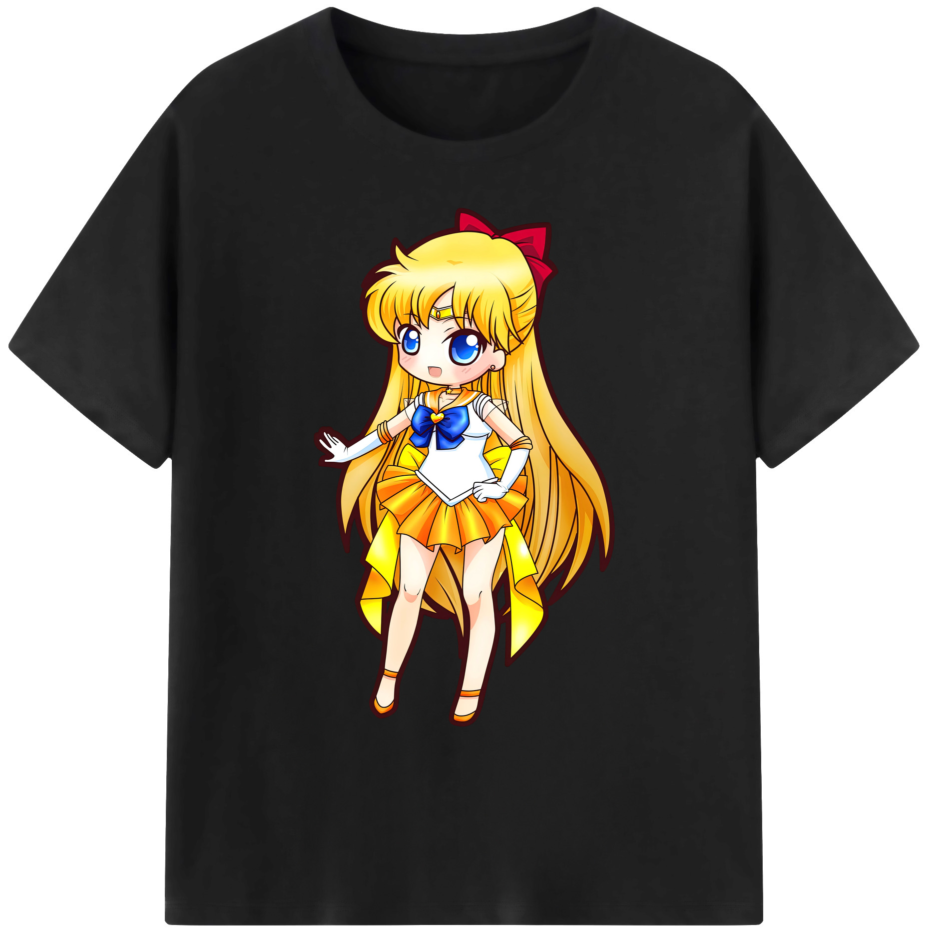 （画像用） 美少女戦士セーラームーン 愛野 美奈子 あいの みなこ Sailor Moon Aino Minako 綿100％ メンズ半袖Tシャツ｜肌触りやわらか＆通気性