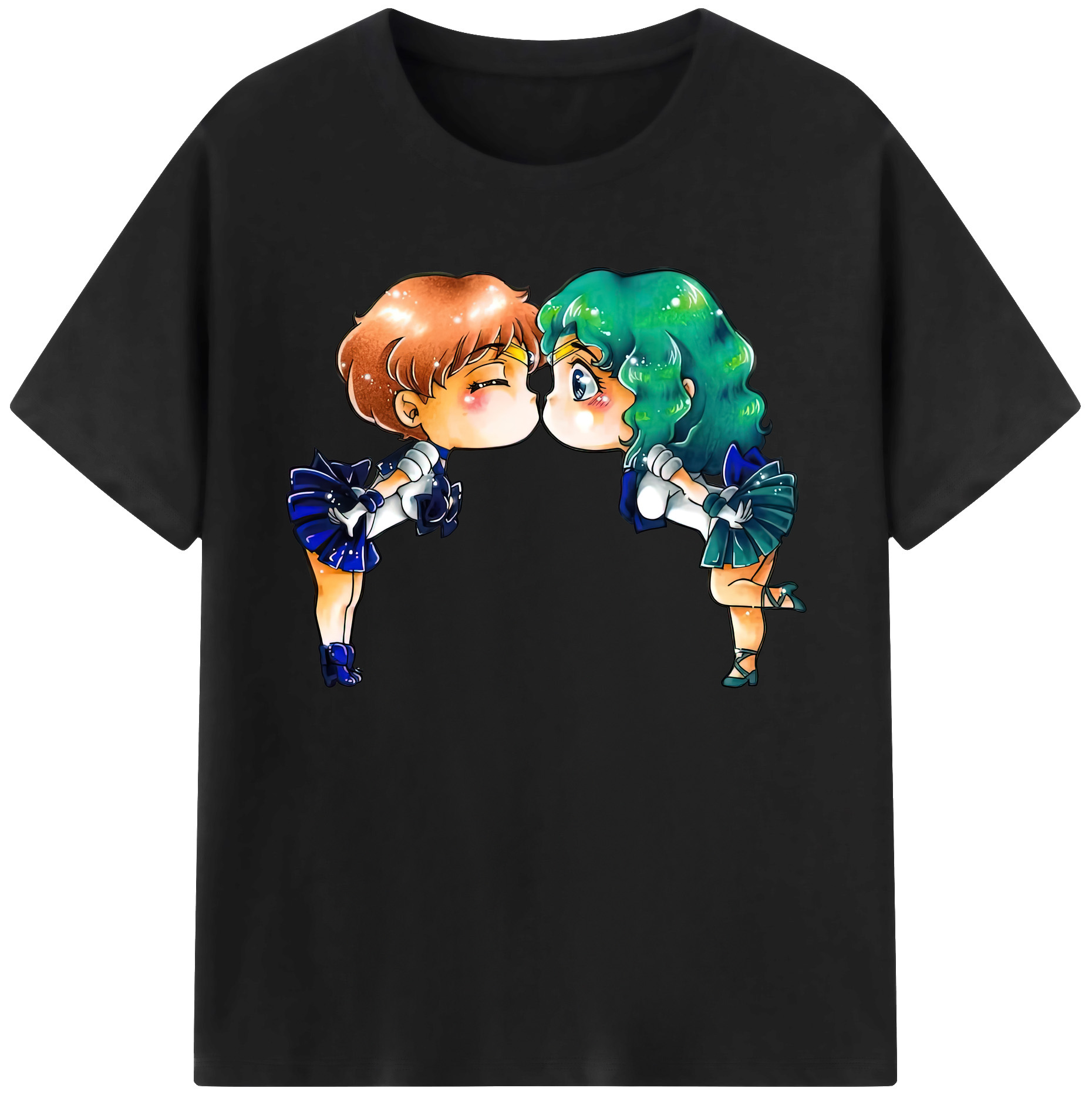 （画像用） 美少女戦士セーラームーン 天王はるか Sailor Moon Tenoh Haruka 綿100％ メンズ半袖Tシャツ｜肌触りやわらか＆通気性