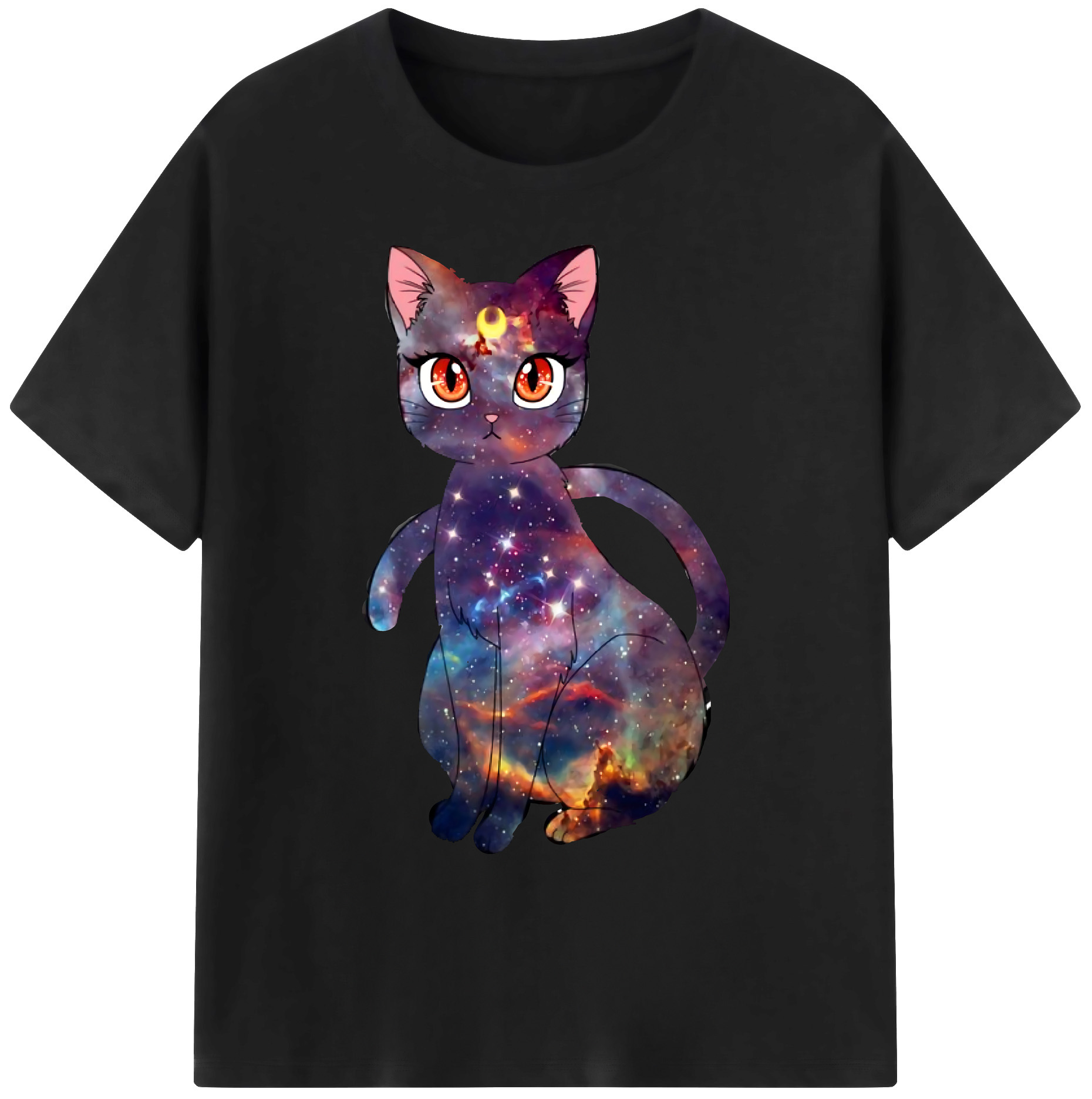 （画像用） 美少女戦士セーラームーン Sailor Moon 綿100％ メンズ半袖Tシャツ｜肌触りやわらか＆通気性