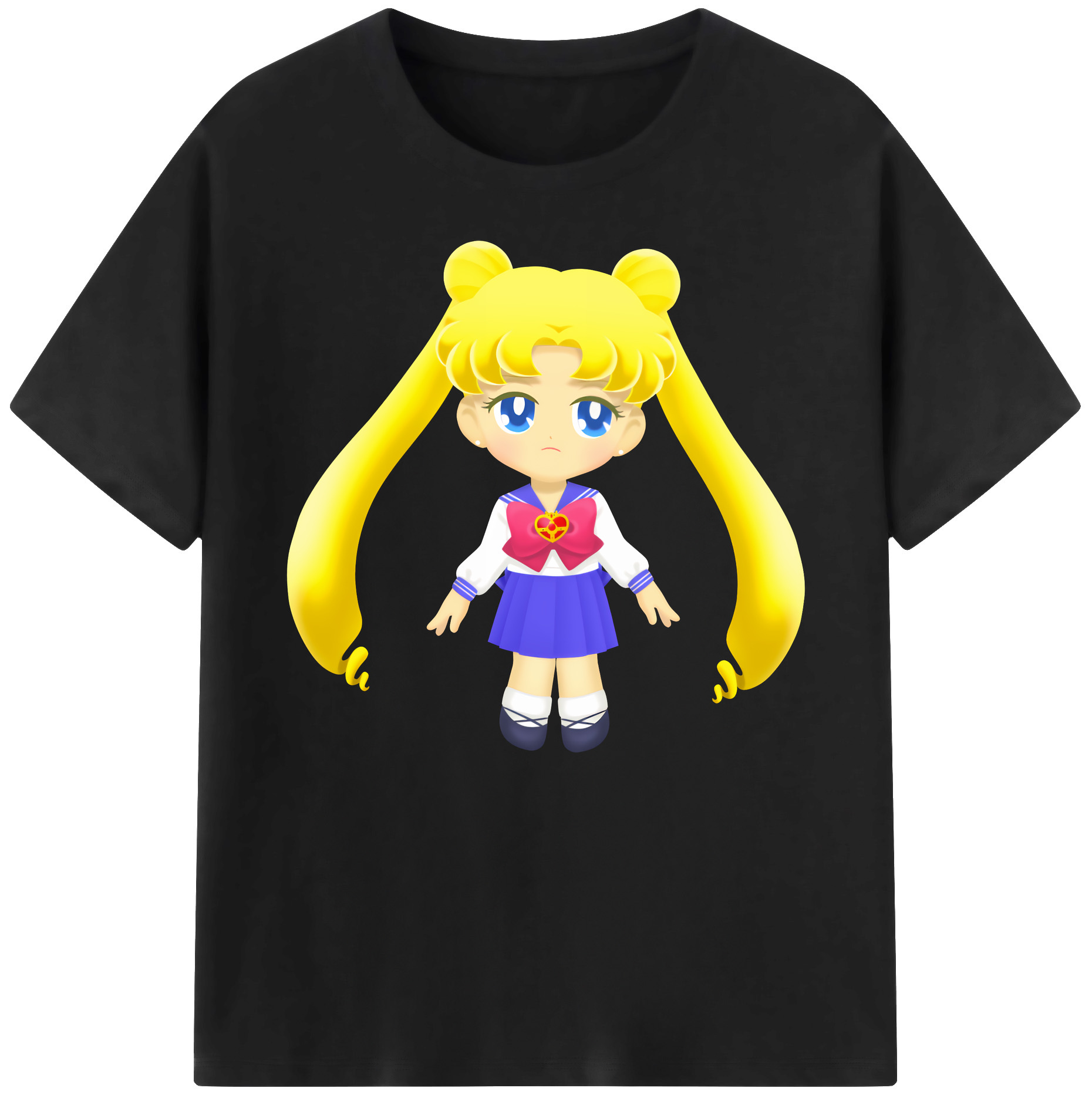 （画像用） 美少女戦士セーラームーン 愛野 美奈子 あいの みなこ Sailor Moon Aino Minako 綿100％ メンズ半袖Tシャツ｜肌触りやわらか＆通気性
