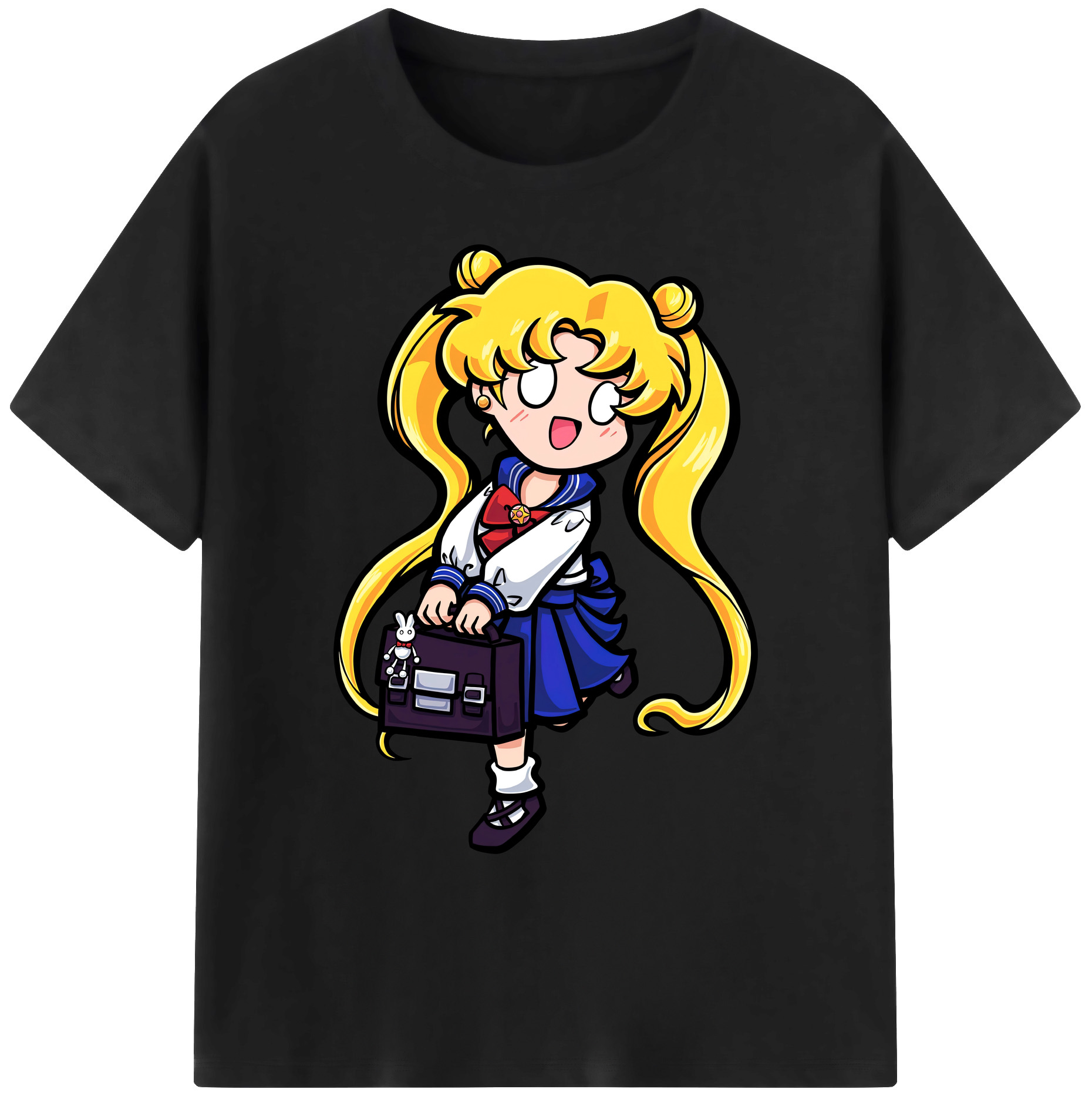 （画像用） 美少女戦士セーラームーン 愛野 美奈子 あいの みなこ Sailor Moon Aino Minako 綿100％ メンズ半袖Tシャツ｜肌触りやわらか＆通気性