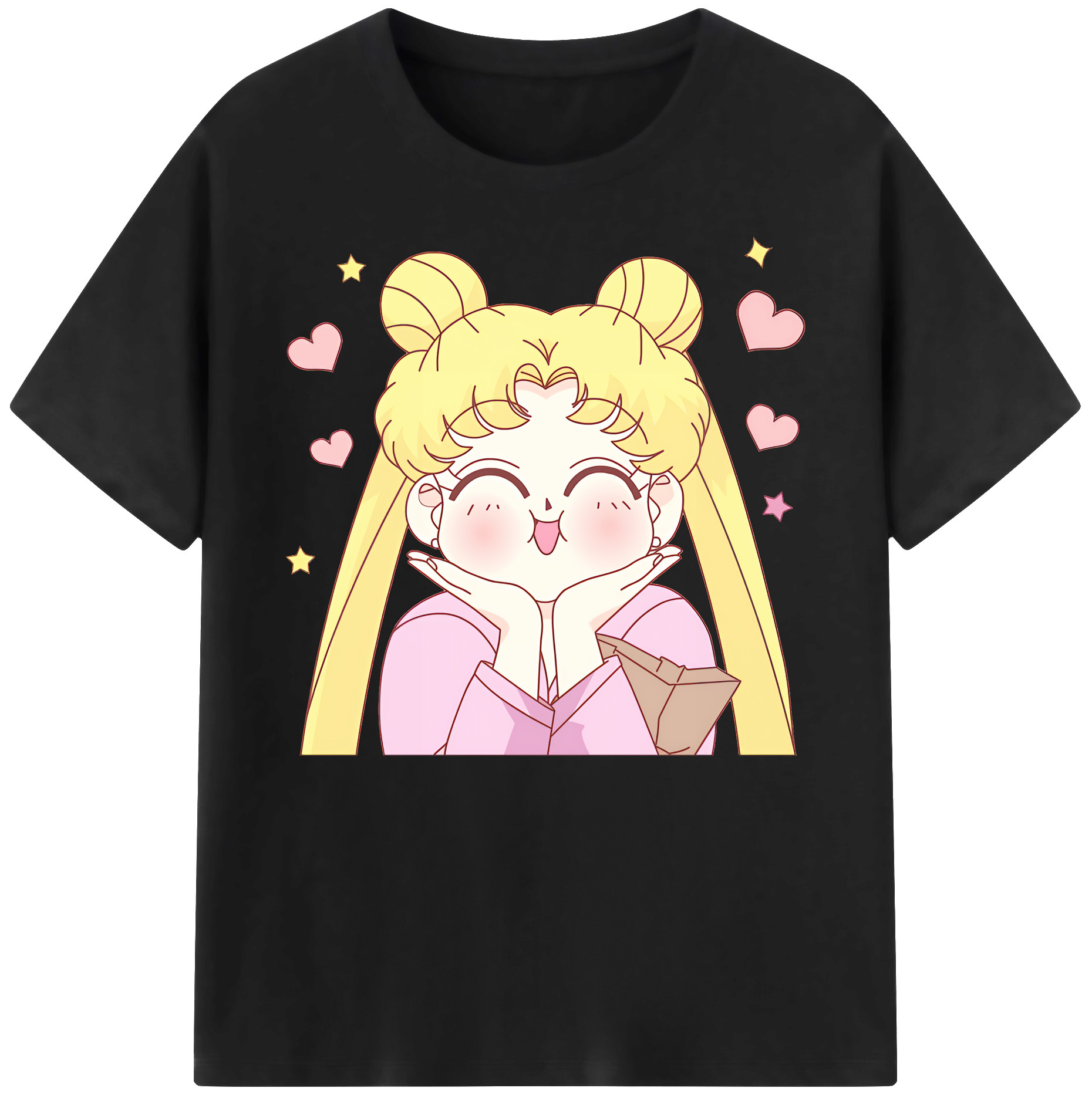 （画像用） 美少女戦士セーラームーン 愛野 美奈子 あいの みなこ Sailor Moon Aino Minako 綿100％ メンズ半袖Tシャツ｜肌触りやわらか＆通気性