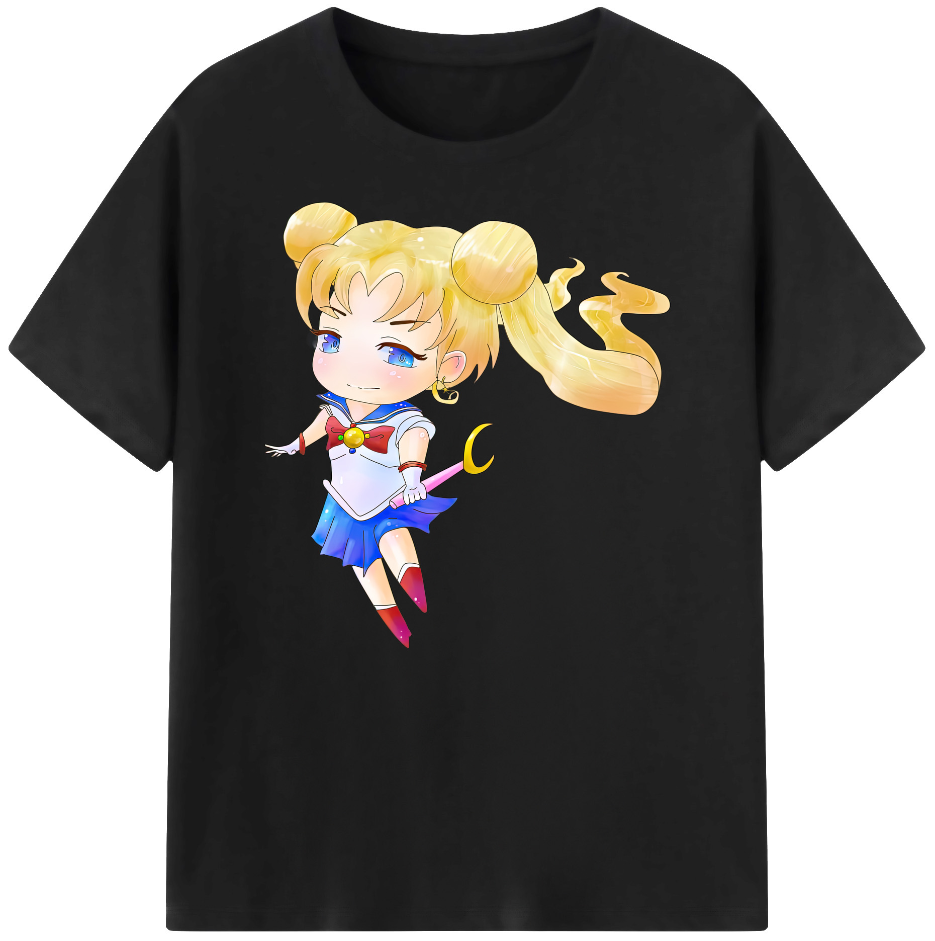 （画像用） 美少女戦士セーラームーン 愛野 美奈子 あいの みなこ Sailor Moon Aino Minako 綿100％ メンズ半袖Tシャツ｜肌触りやわらか＆通気性