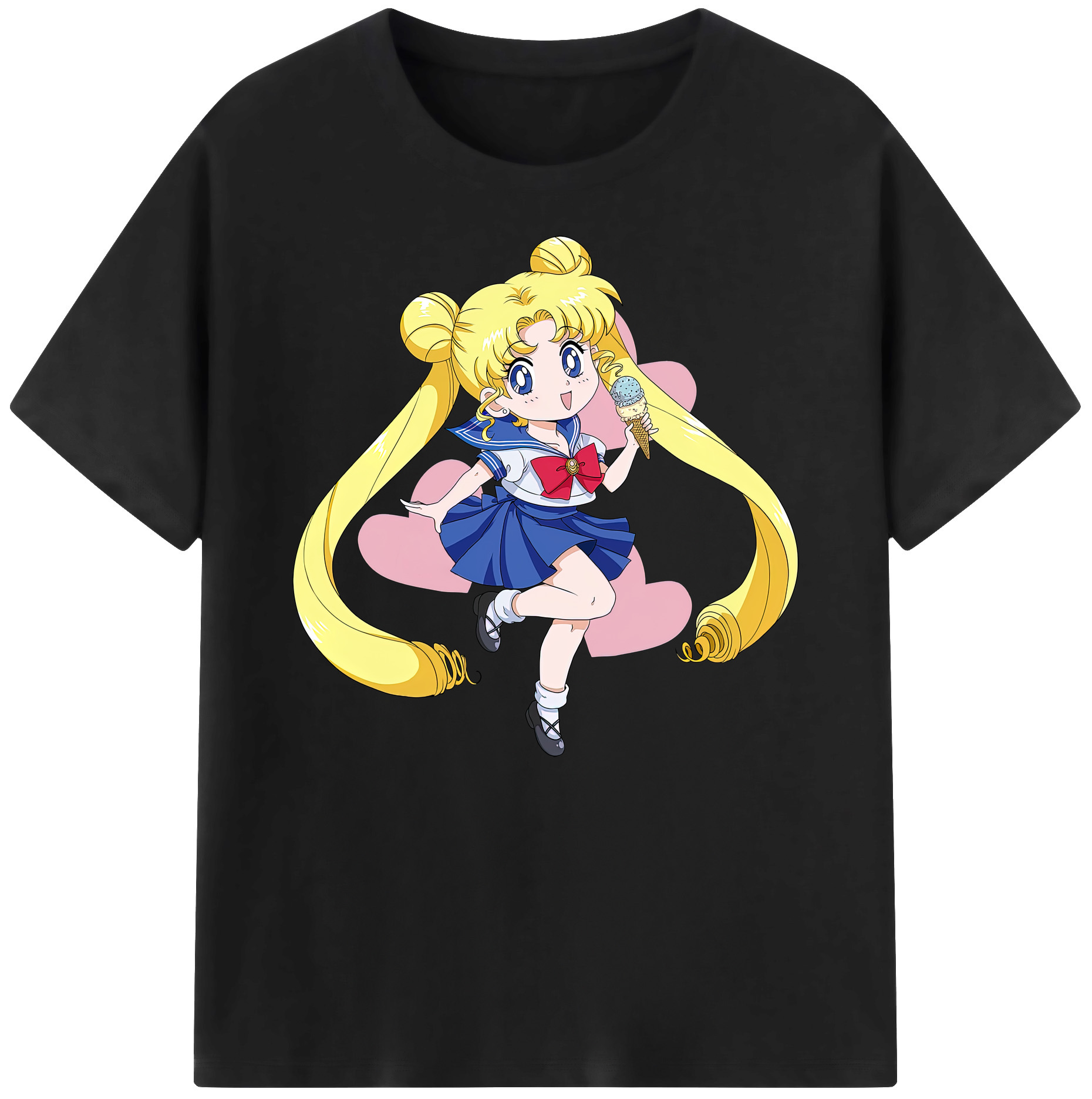 （画像用） 美少女戦士セーラームーン 愛野 美奈子 あいの みなこ Sailor Moon Aino Minako 綿100％ メンズ半袖Tシャツ｜肌触りやわらか＆通気性