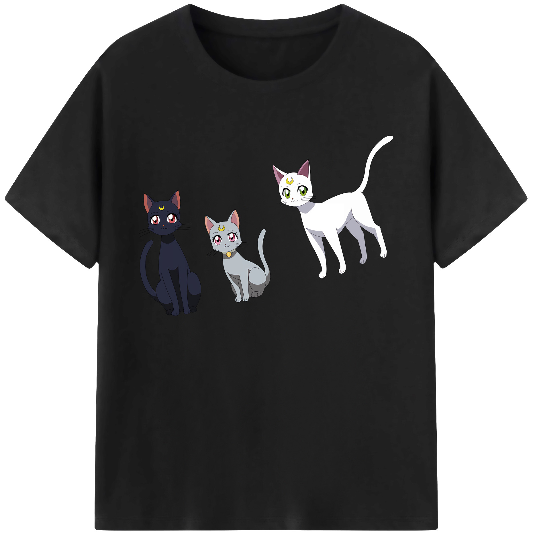 （画像用） 美少女戦士セーラームーン Sailor Moon 綿100％ メンズ半袖Tシャツ｜肌触りやわらか＆通気性