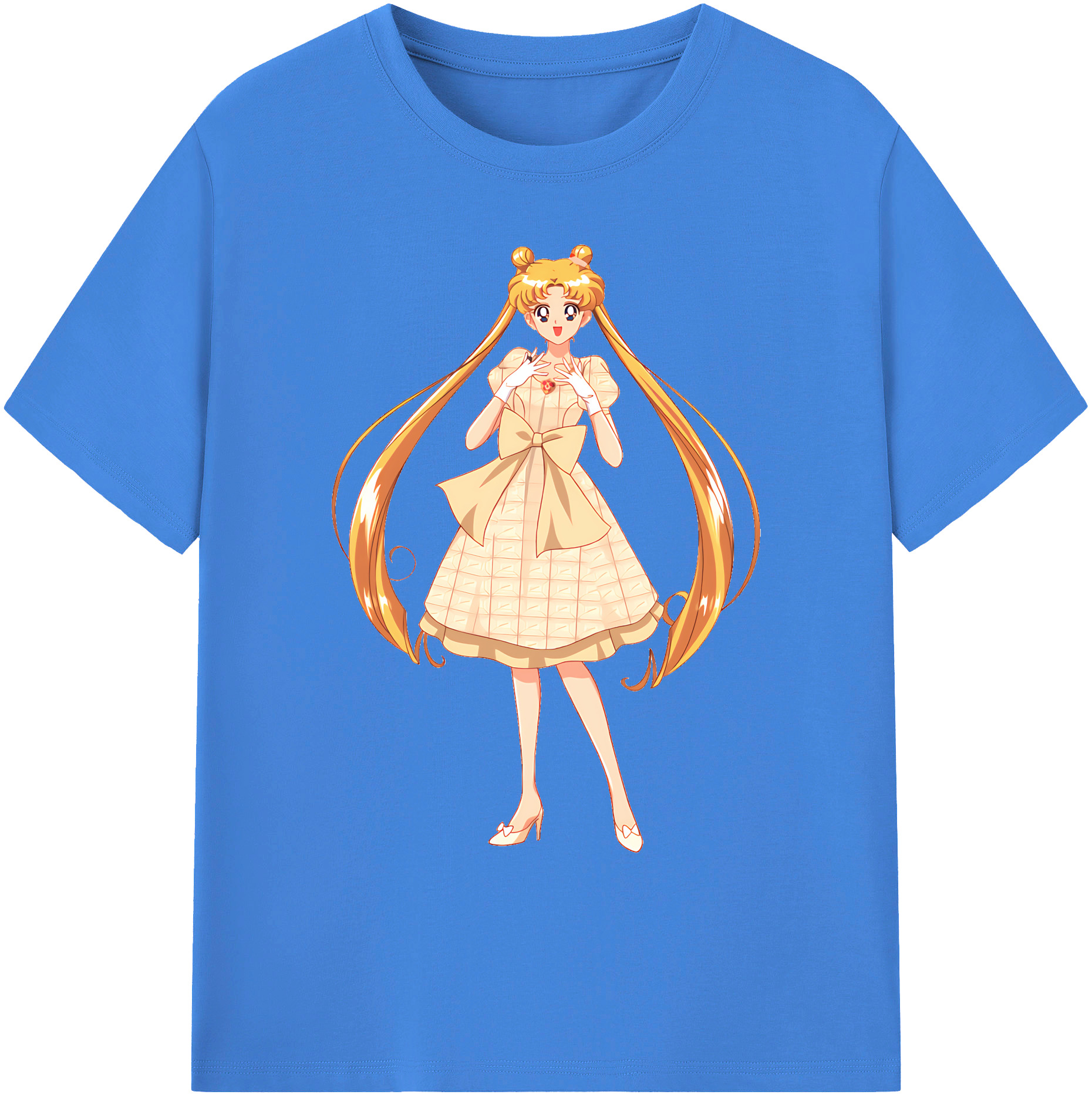 （画像用） 美少女戦士セーラームーン 愛野 美奈子 あいの みなこ Sailor Moon Aino Minako 綿100％ メンズ半袖Tシャツ｜肌触りやわらか＆通気性