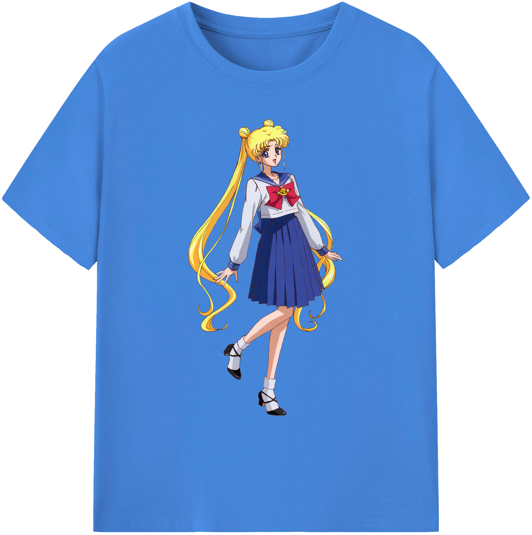 （画像用） 美少女戦士セーラームーン 愛野 美奈子 あいの みなこ Sailor Moon Aino Minako 綿100％ メンズ半袖Tシャツ｜肌触りやわらか＆通気性