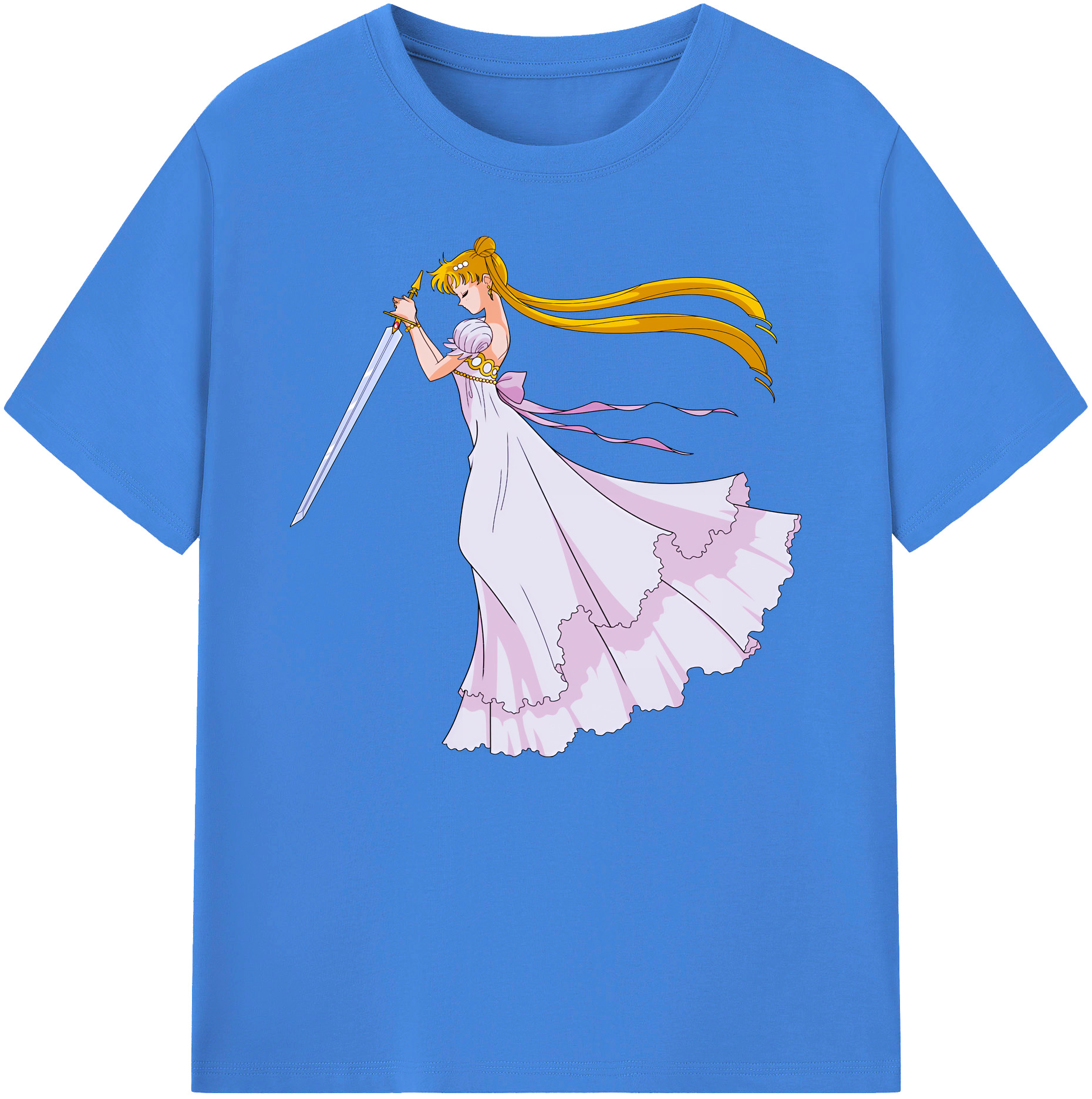 （画像用） 美少女戦士セーラームーン 愛野 美奈子 あいの みなこ Sailor Moon Aino Minako 綿100％ メンズ半袖Tシャツ｜肌触りやわらか＆通気性