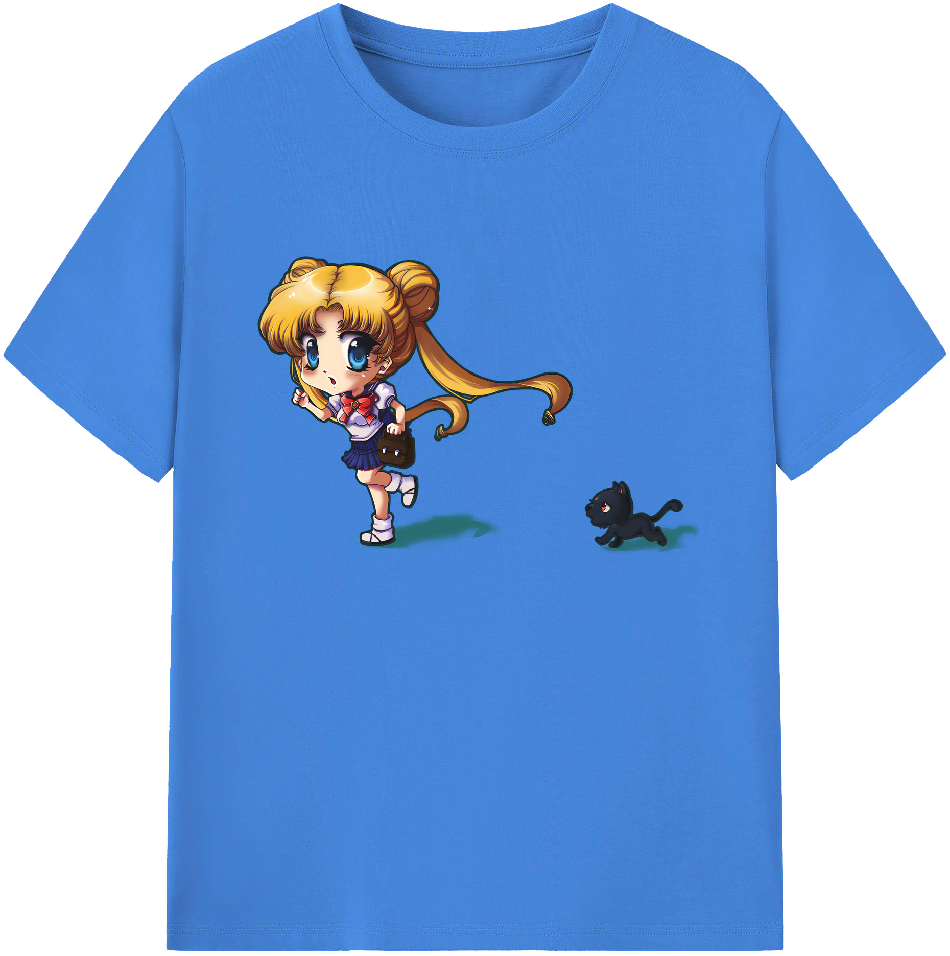 （画像用） 美少女戦士セーラームーン 愛野 美奈子 あいの みなこ Sailor Moon Aino Minako 綿100％ メンズ半袖Tシャツ｜肌触りやわらか＆通気性