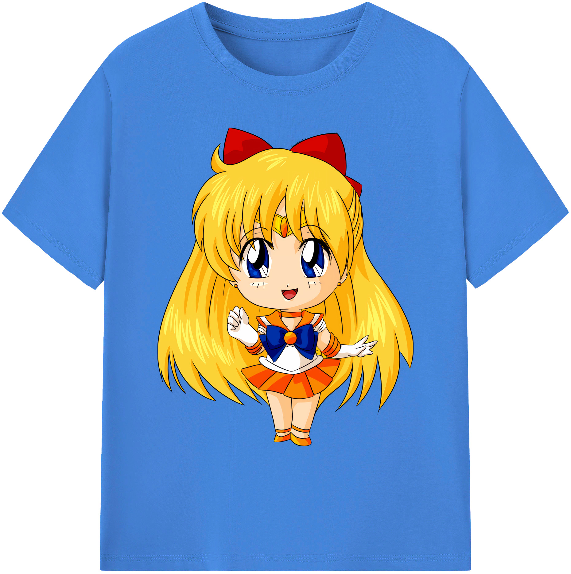 （画像用） 美少女戦士セーラームーン 愛野 美奈子 あいの みなこ Sailor Moon Aino Minako 綿100％ メンズ半袖Tシャツ｜肌触りやわらか＆通気性