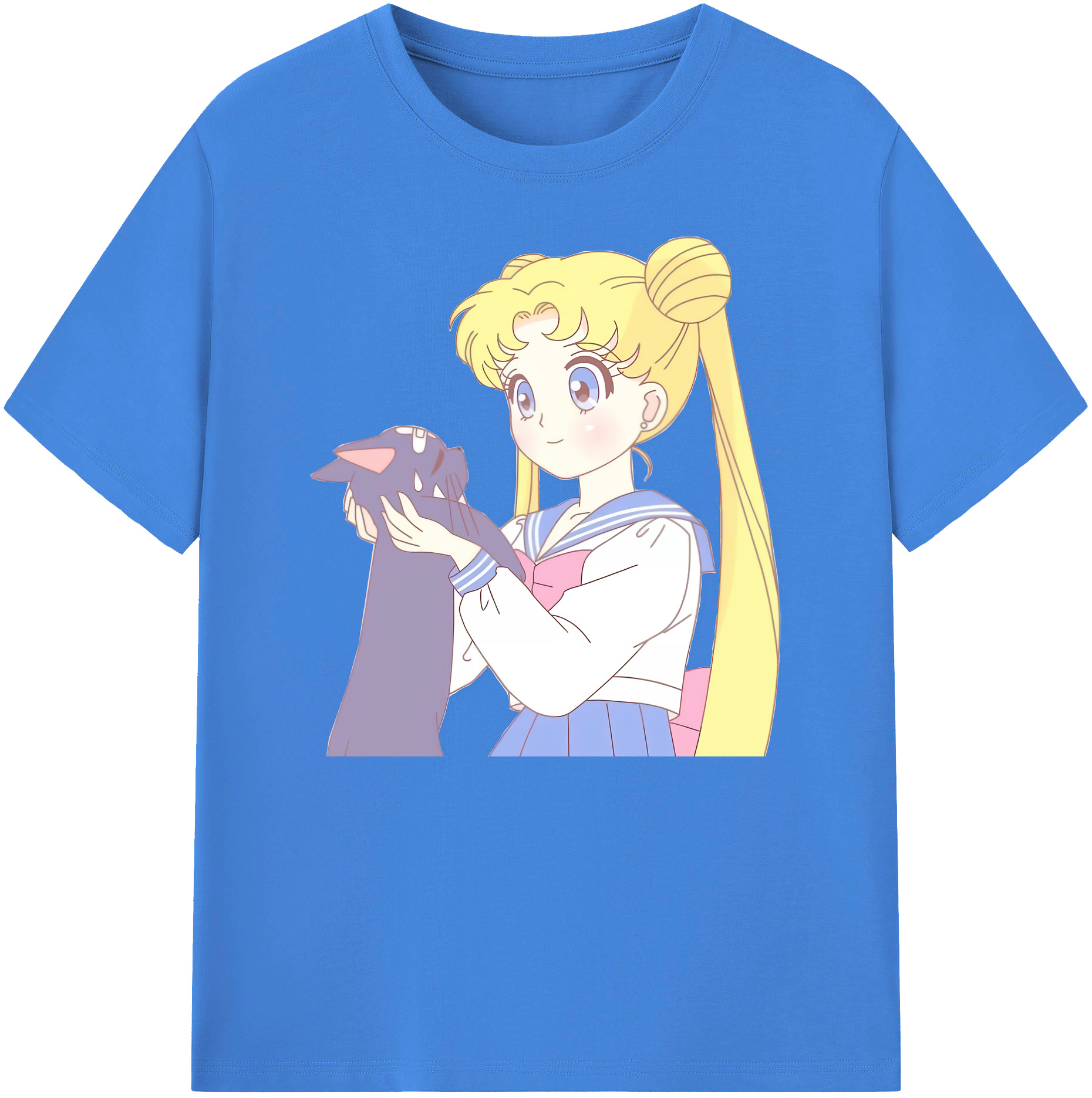 （画像用） 美少女戦士セーラームーン 愛野 美奈子 あいの みなこ Sailor Moon Aino Minako 綿100％ メンズ半袖Tシャツ｜肌触りやわらか＆通気性