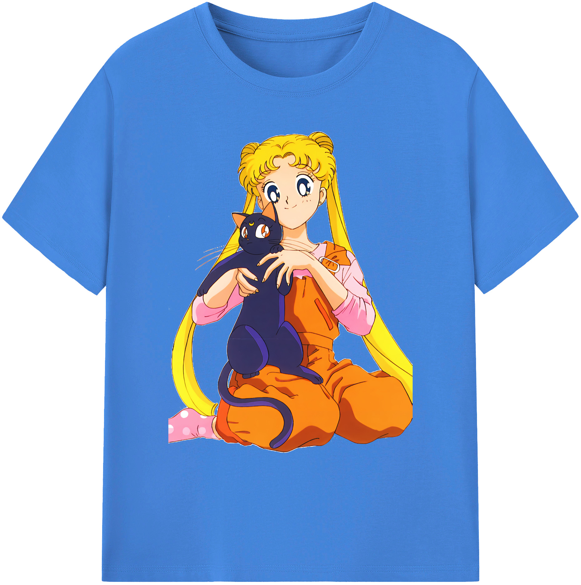 （画像用） 美少女戦士セーラームーン 愛野 美奈子 あいの みなこ Sailor Moon Aino Minako 綿100％ メンズ半袖Tシャツ｜肌触りやわらか＆通気性