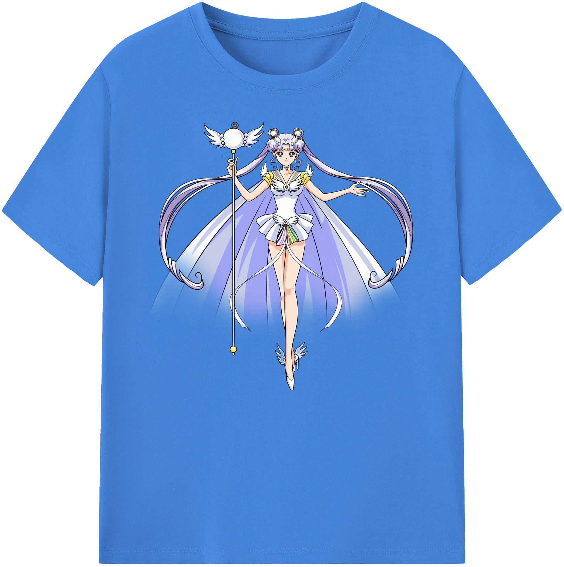 （画像用） 美少女戦士セーラームーン 月野 うさぎ つきの うさぎ Sailor Moon Tsukino Usagi 綿100％ メンズ半袖Tシャツ｜肌触りやわらか＆通気性