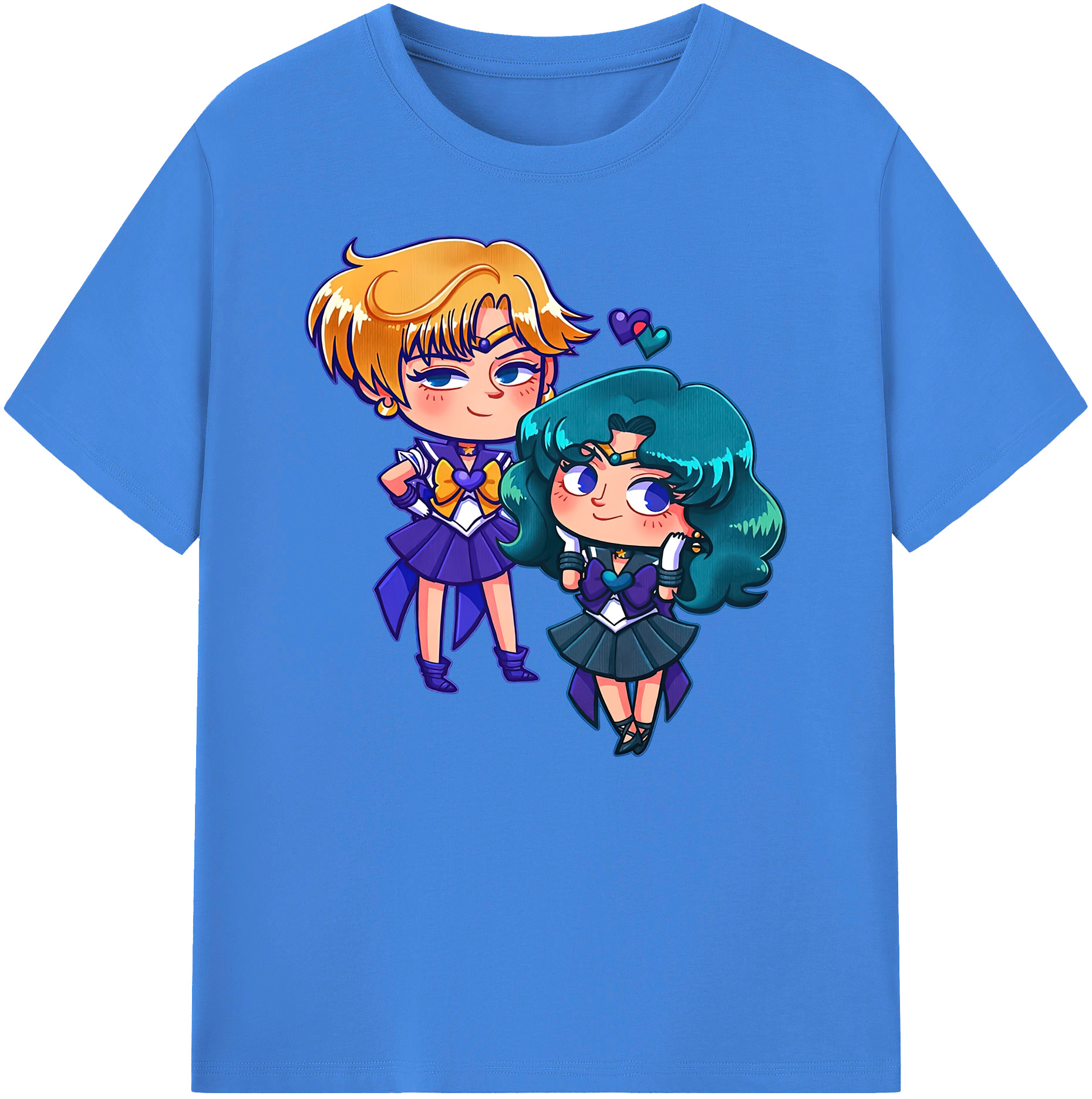 （画像用） 美少女戦士セーラームーン 天王はるか Sailor Moon Tenoh Haruka 綿100％ メンズ半袖Tシャツ｜肌触りやわらか＆通気性