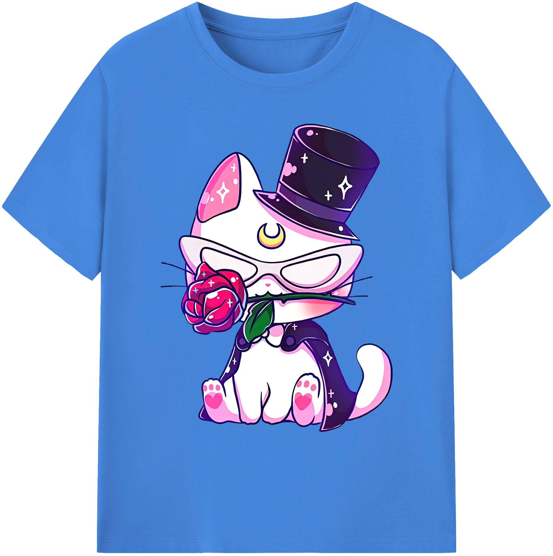 （画像用） 美少女戦士セーラームーン Sailor Moon 綿100％ メンズ半袖Tシャツ｜肌触りやわらか＆通気性