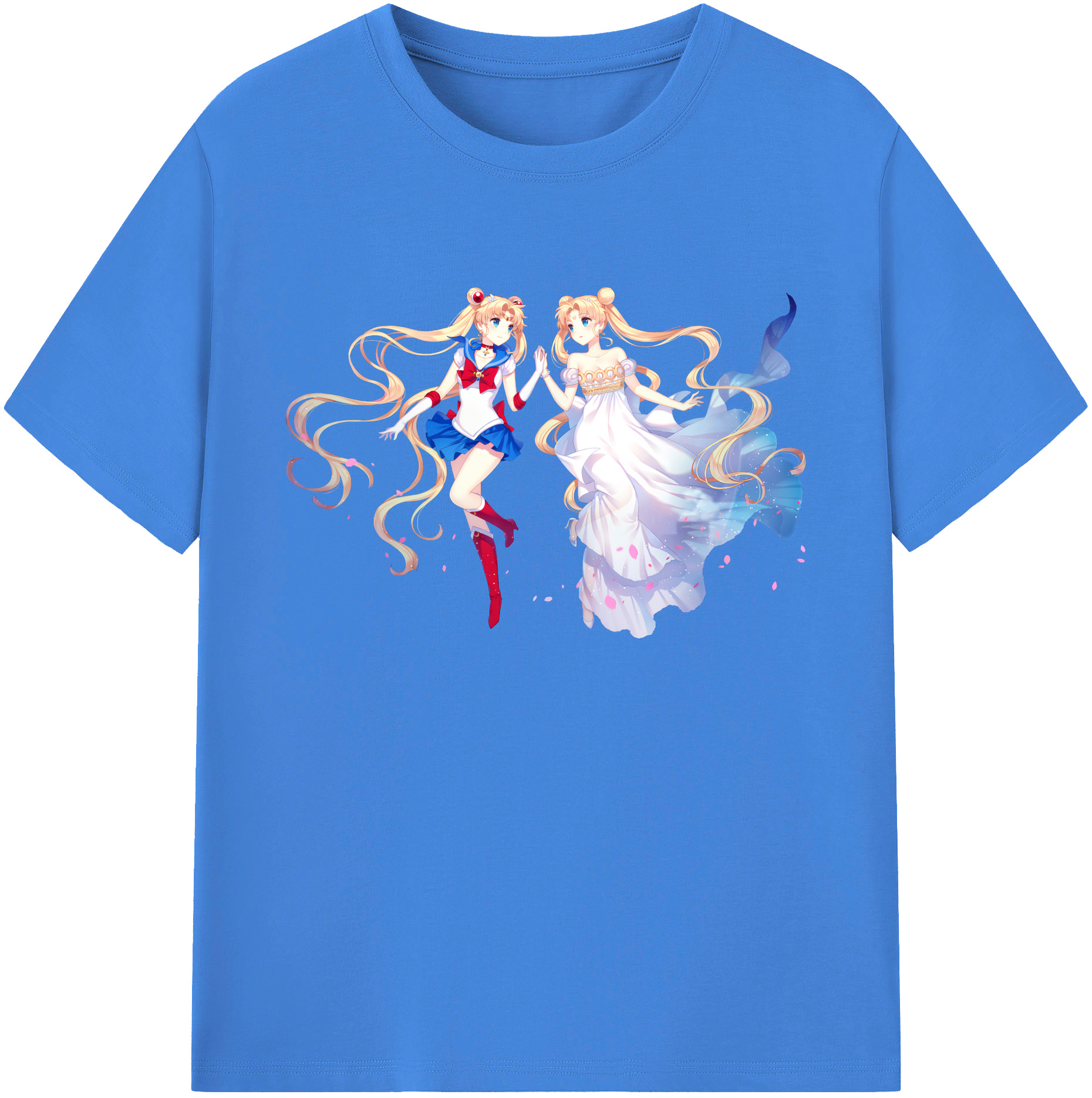 （画像用） 美少女戦士セーラームーン 月野 うさぎ つきの うさぎ Sailor Moon Tsukino Usagi 綿100％ メンズ半袖Tシャツ｜肌触りやわらか＆通気性