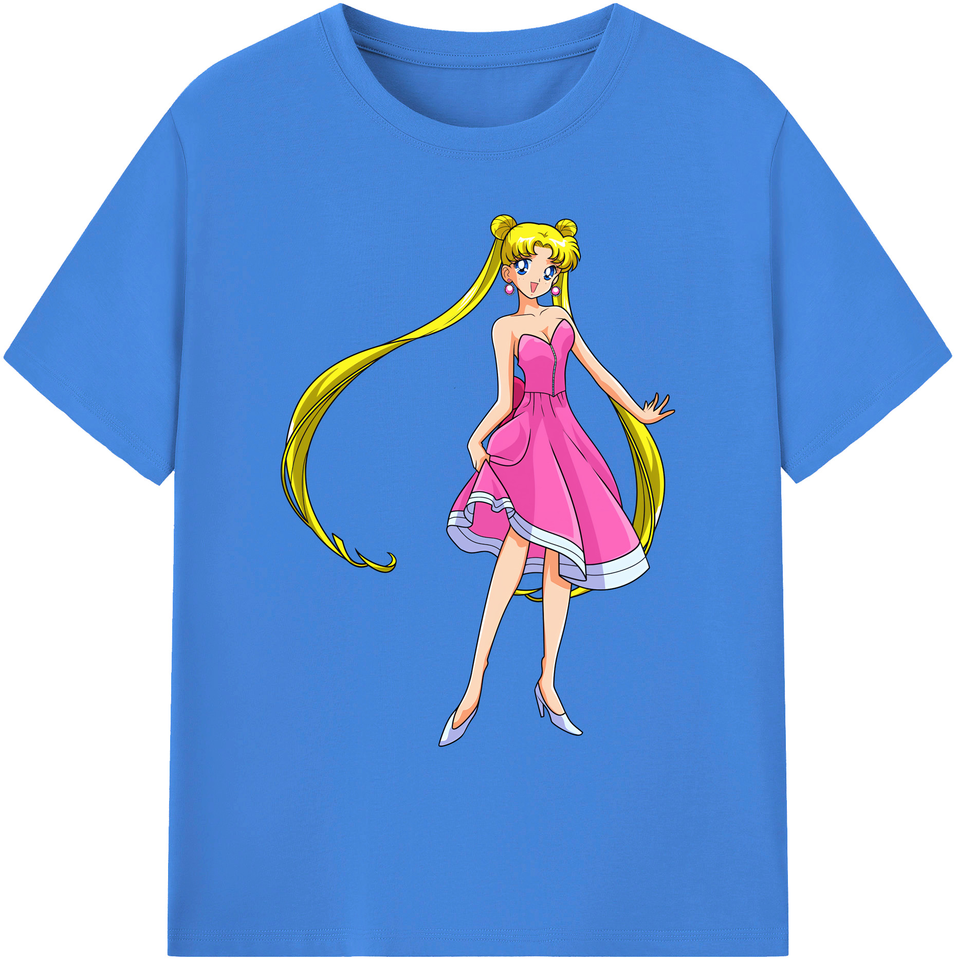 （画像用） 美少女戦士セーラームーン 愛野 美奈子 あいの みなこ Sailor Moon Aino Minako 綿100％ メンズ半袖Tシャツ｜肌触りやわらか＆通気性