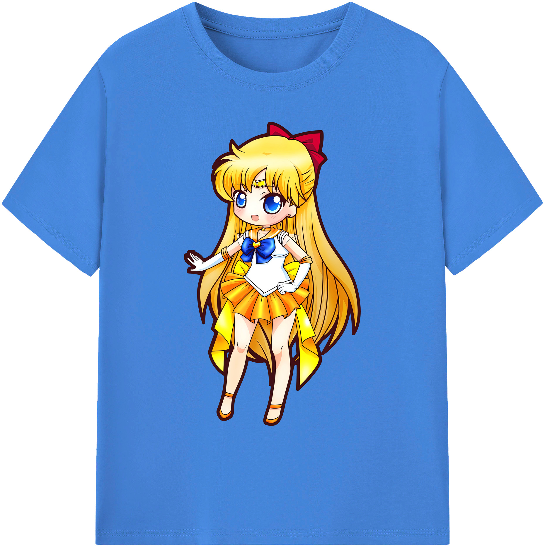 （画像用） 美少女戦士セーラームーン 愛野 美奈子 あいの みなこ Sailor Moon Aino Minako 綿100％ メンズ半袖Tシャツ｜肌触りやわらか＆通気性