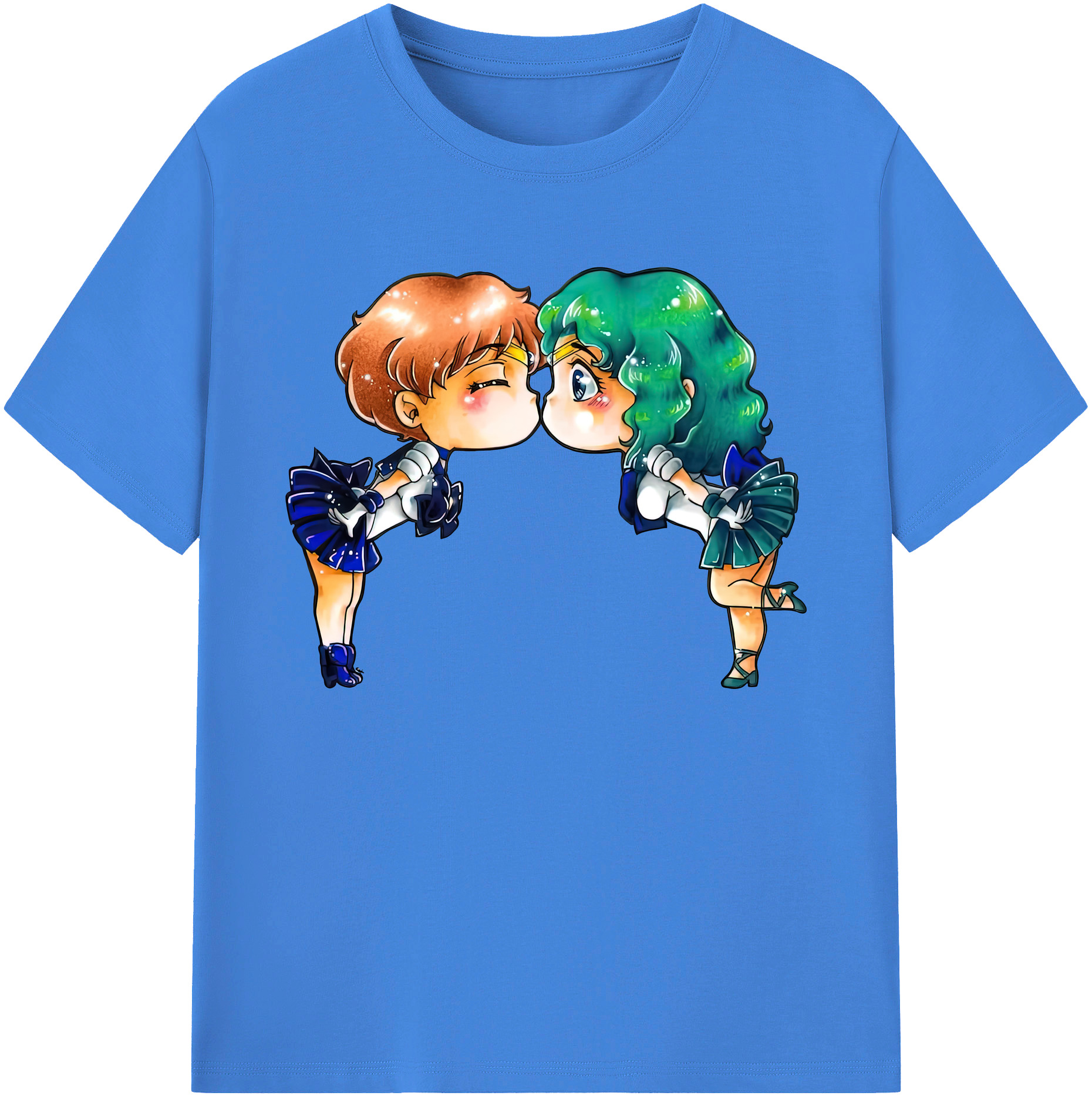 （画像用） 美少女戦士セーラームーン 天王はるか Sailor Moon Tenoh Haruka 綿100％ メンズ半袖Tシャツ｜肌触りやわらか＆通気性