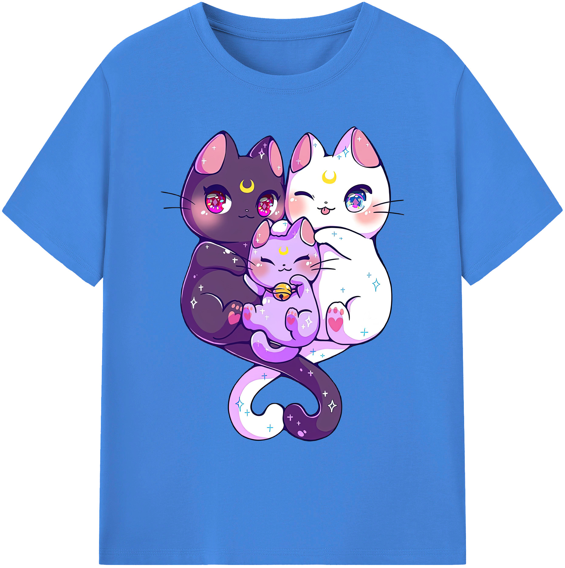 （画像用） 美少女戦士セーラームーン Sailor Moon 綿100％ メンズ半袖Tシャツ｜肌触りやわらか＆通気性