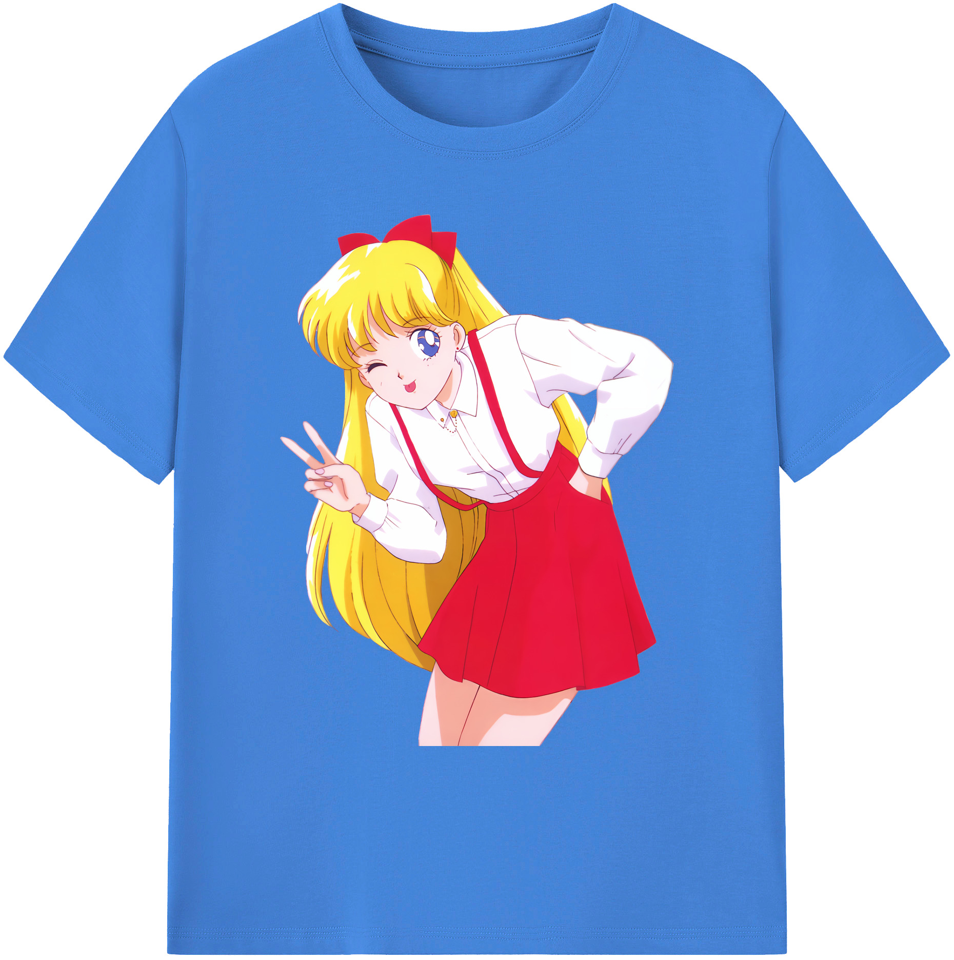 （画像用） 美少女戦士セーラームーン 愛野 美奈子 あいの みなこ Sailor Moon Aino Minako 綿100％ メンズ半袖Tシャツ｜肌触りやわらか＆通気性