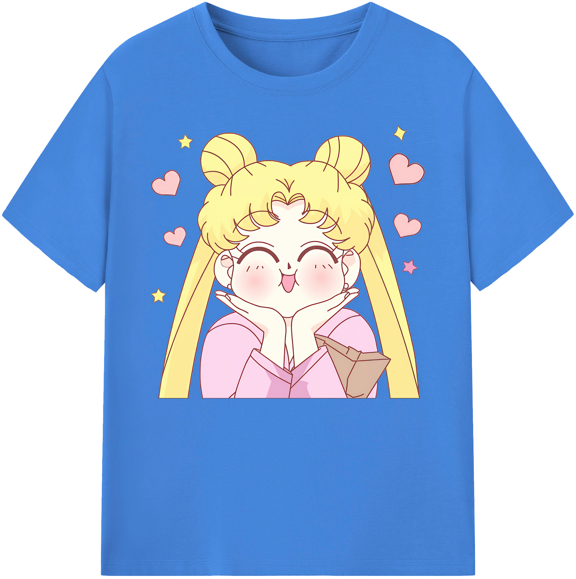 （画像用） 美少女戦士セーラームーン 愛野 美奈子 あいの みなこ Sailor Moon Aino Minako 綿100％ メンズ半袖Tシャツ｜肌触りやわらか＆通気性
