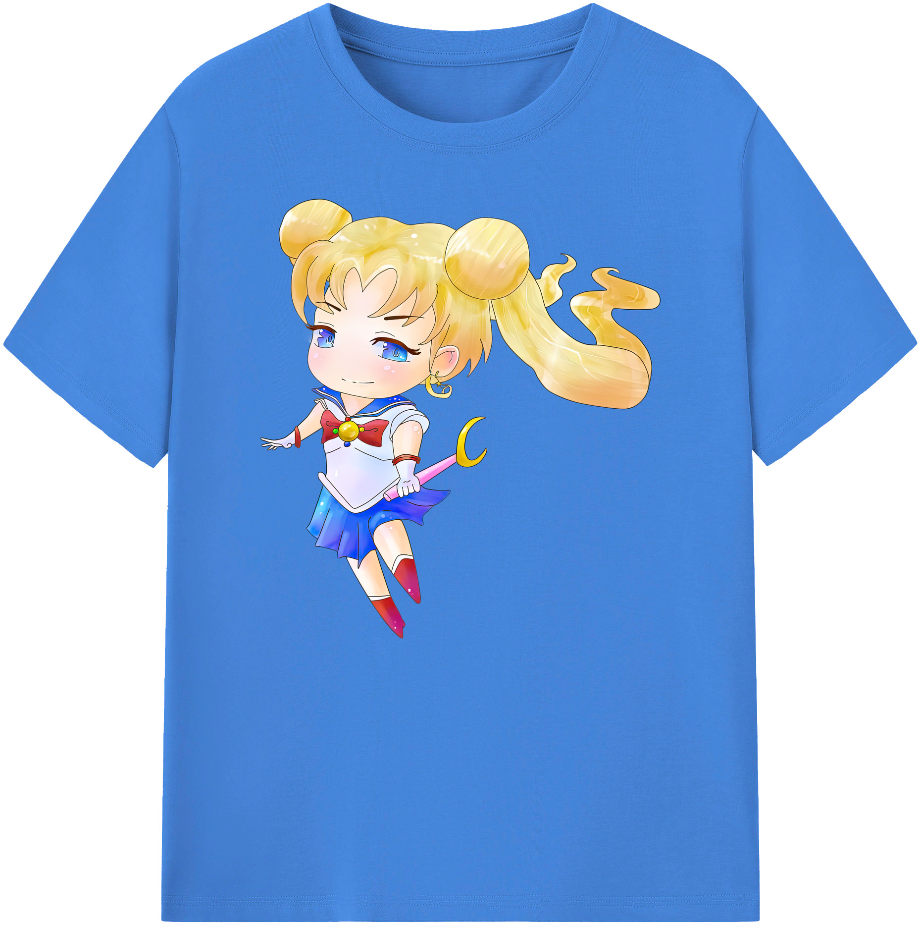 （画像用） 美少女戦士セーラームーン 愛野 美奈子 あいの みなこ Sailor Moon Aino Minako 綿100％ メンズ半袖Tシャツ｜肌触りやわらか＆通気性